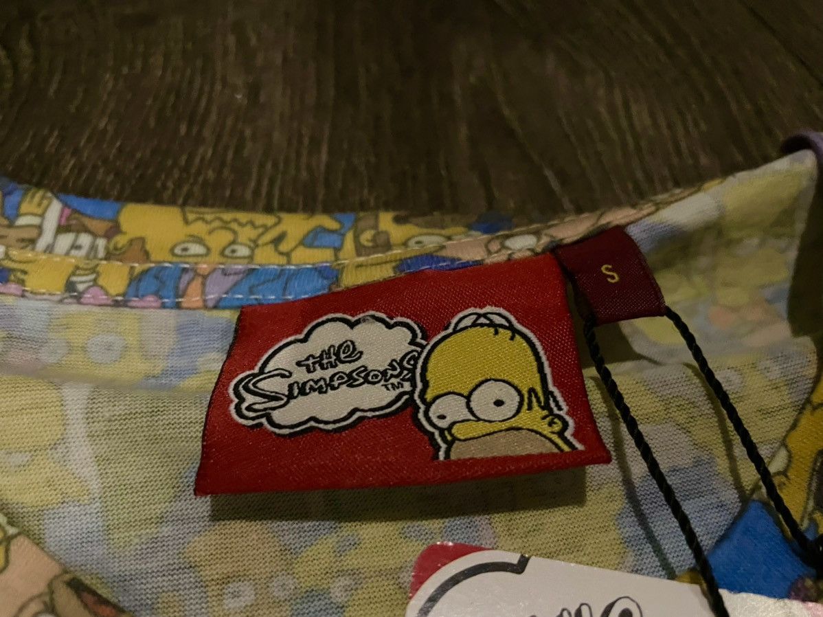 The Simpsons Small Simpsons Collage Tee Shirt Bart Lisa Homer On Red Blue Size US S / EU 44-46 / 1 - 5 Thumbnail