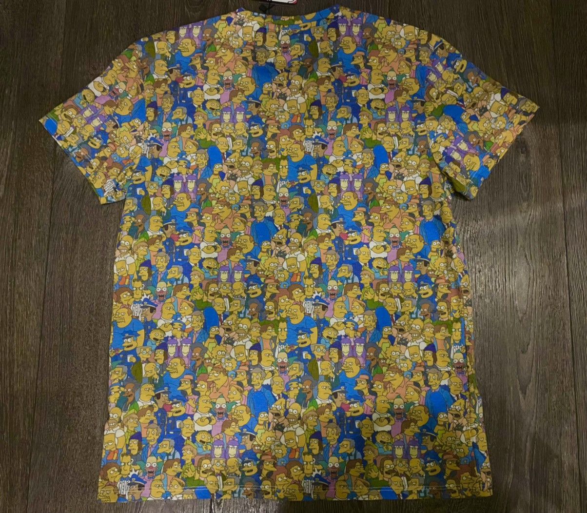 The Simpsons Small Simpsons Collage Tee Shirt Bart Lisa Homer On Red Blue Size US S / EU 44-46 / 1 - 2 Thumbnail