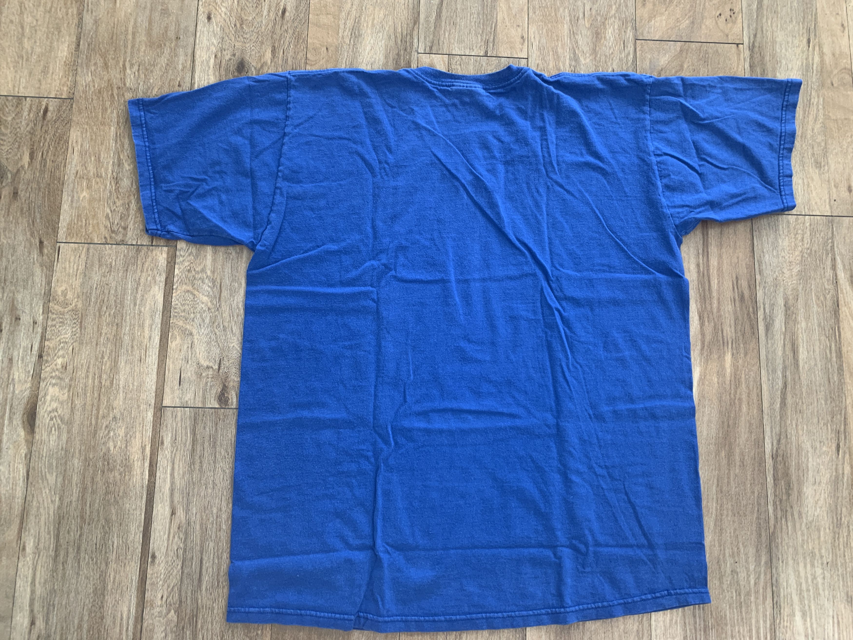 Nike Large Vintage Nike V Neck T-Shirt Royal Blue White Tag USA Size US L / EU 52-54 / 3 - 4 Thumbnail