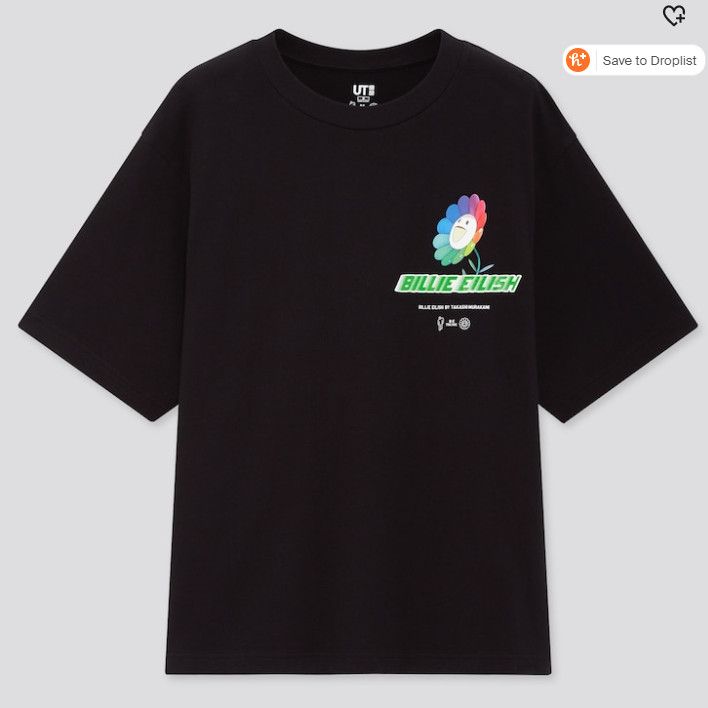 Billie Eilish XL Women's BILLIE EILISH TAKASHI MURAKAMI BLACK T-SHIRT Size XL / US 12-14 / IT 48-50 - 1 Thumbnail