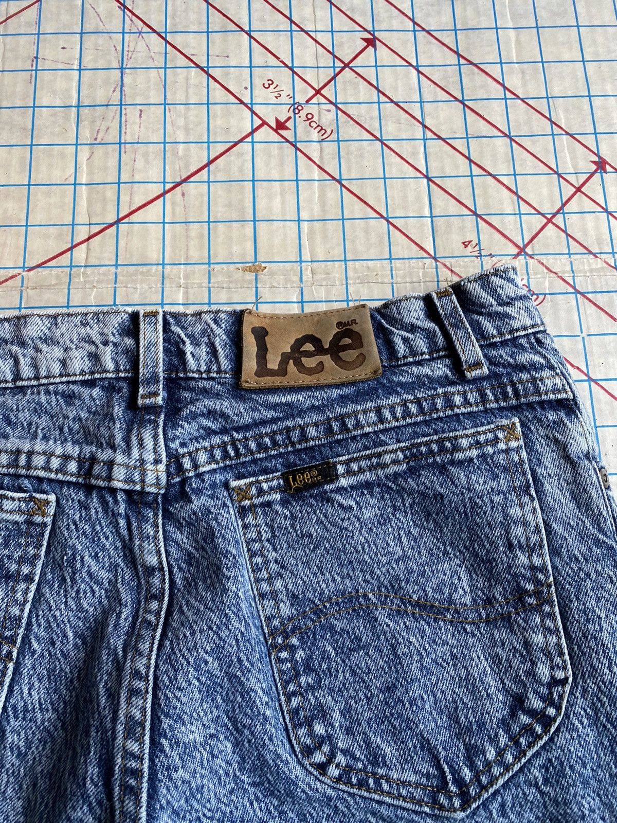 Lee × Vintage Vintage Lee Acid Washed Denim Jeans Made in USA 30x27 Size US 30 / EU 46 - 15 Thumbnail