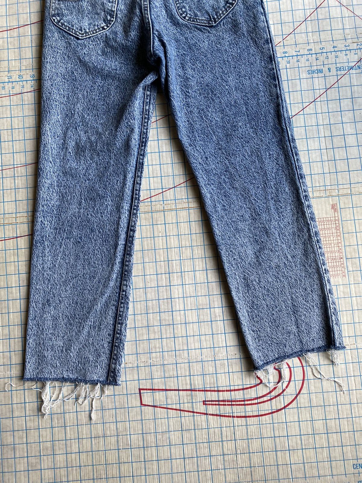 Lee × Vintage Vintage Lee Acid Washed Denim Jeans Made in USA 30x27 Size US 30 / EU 46 - 13 Thumbnail