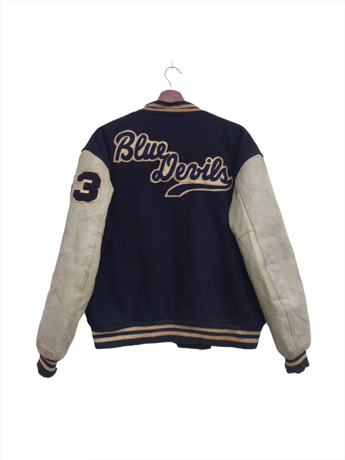 Vintage Jacket For Champion Blue Devils Rich Varsity Jacket