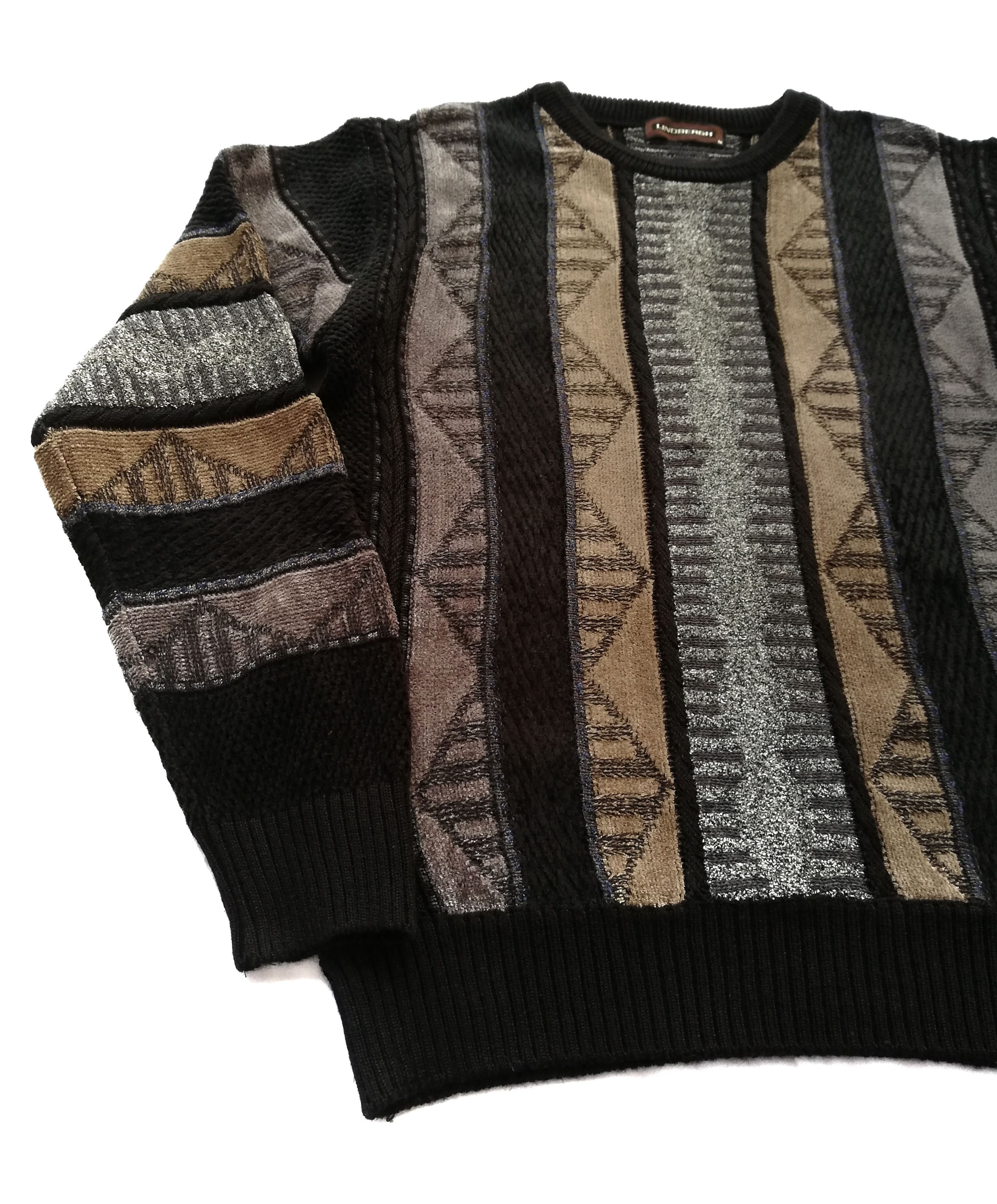 Art Comes First × Japanese Brand × Lindbergh 🔥Design Iconic Style Kapital 7G MAZE GAUDY Crew Neck🔥 Size US S / EU 44-46 / 1 - 6 Thumbnail