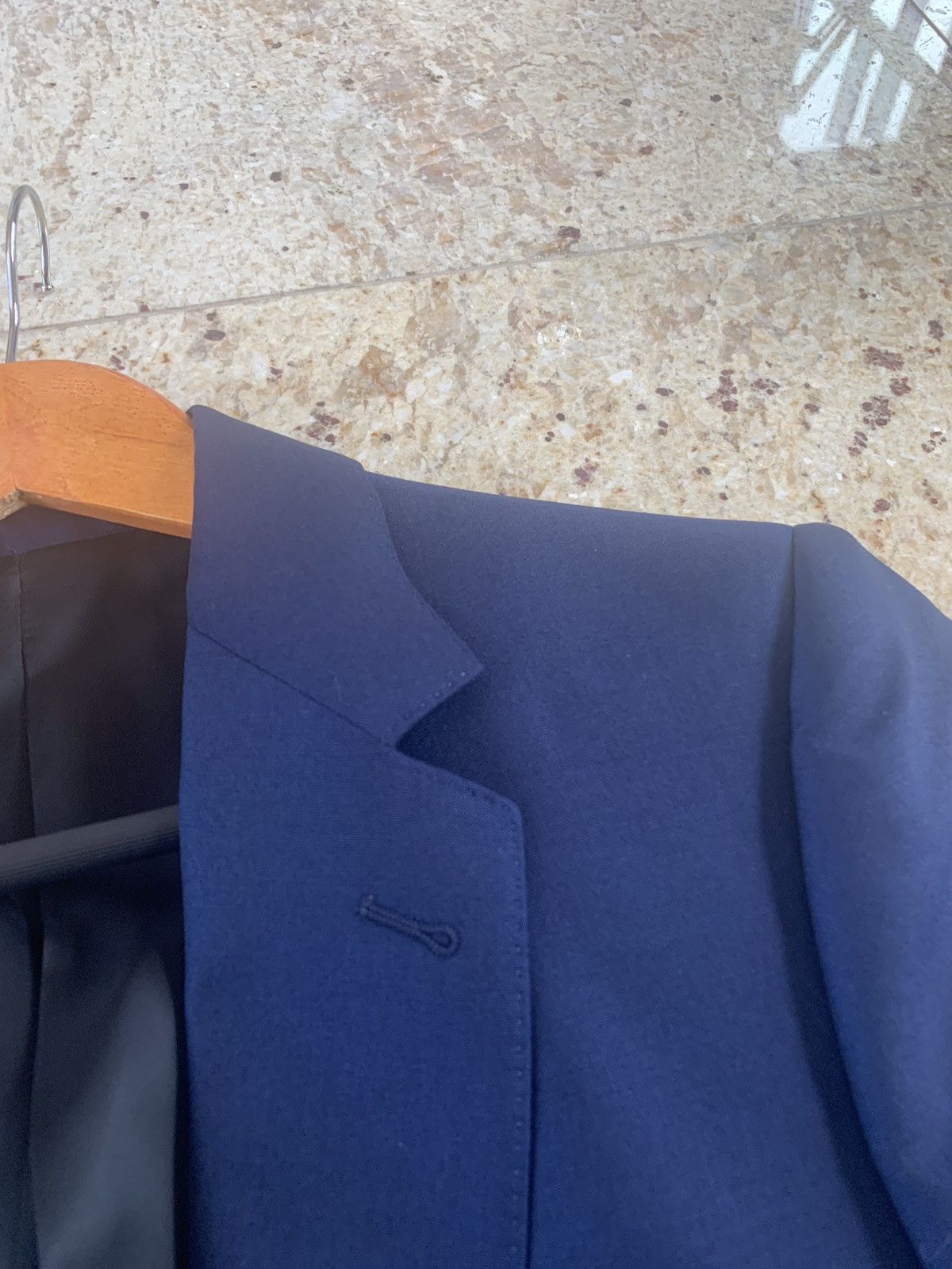 Celine Deep Navy Slim Suit Size 36R - 6 Thumbnail