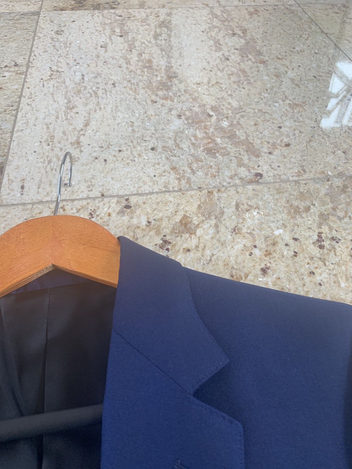 Celine Deep Navy Slim Suit Size 36R - 10 Thumbnail