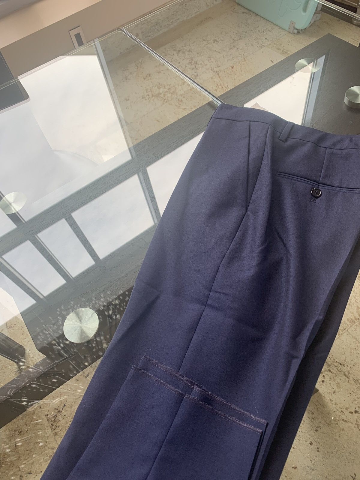 Celine Deep Navy Slim Suit Size 36R - 19 Thumbnail