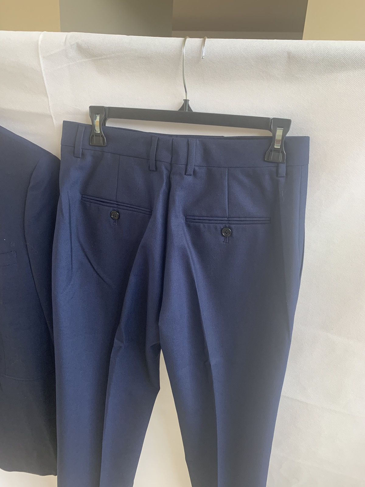 Celine Deep Navy Slim Suit Size 36R - 17 Thumbnail