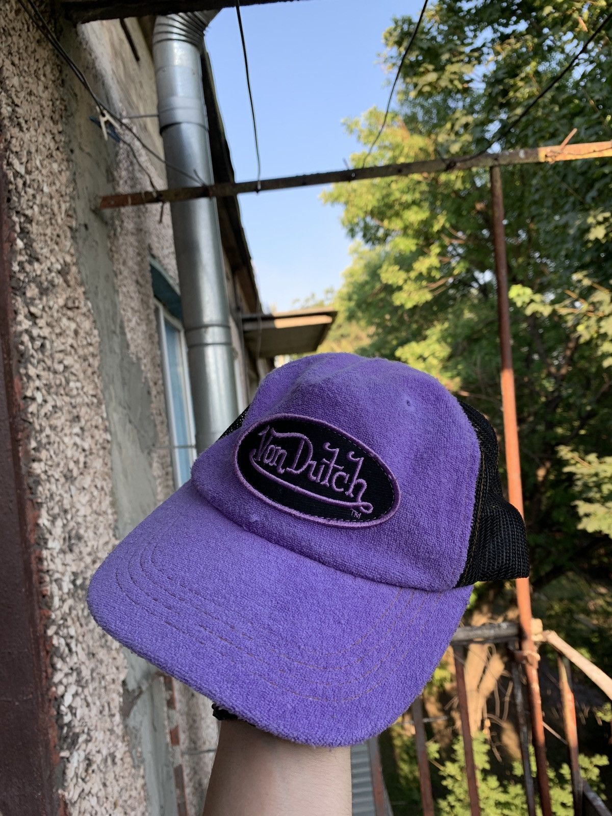 Vintage Vintage Von Dutch Purple/Black Trucker Hat Cap Y2K Size ONE SIZE - 5 Thumbnail