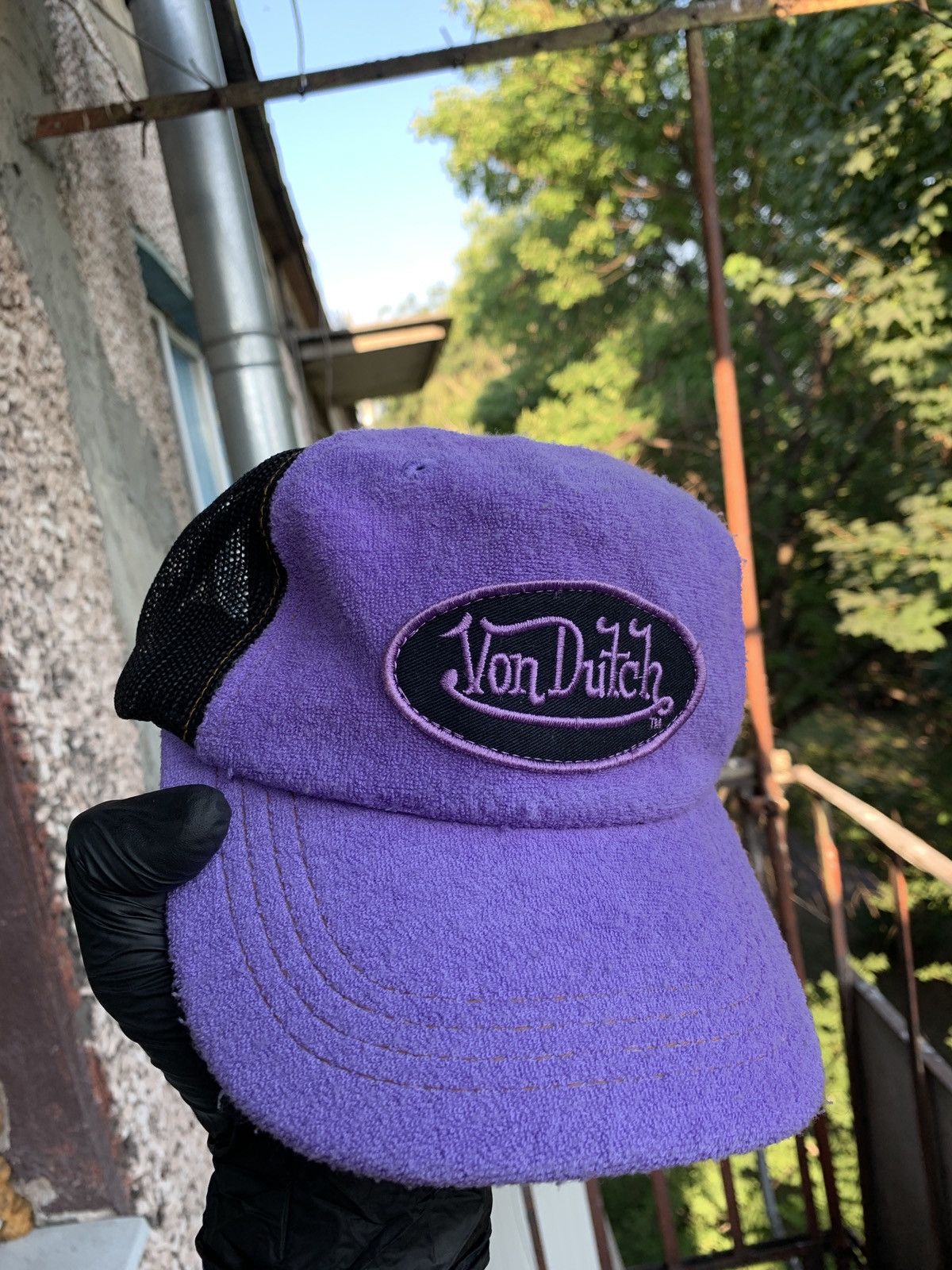 Vintage Vintage Von Dutch Purple/Black Trucker Hat Cap Y2K Size ONE SIZE - 8 Thumbnail