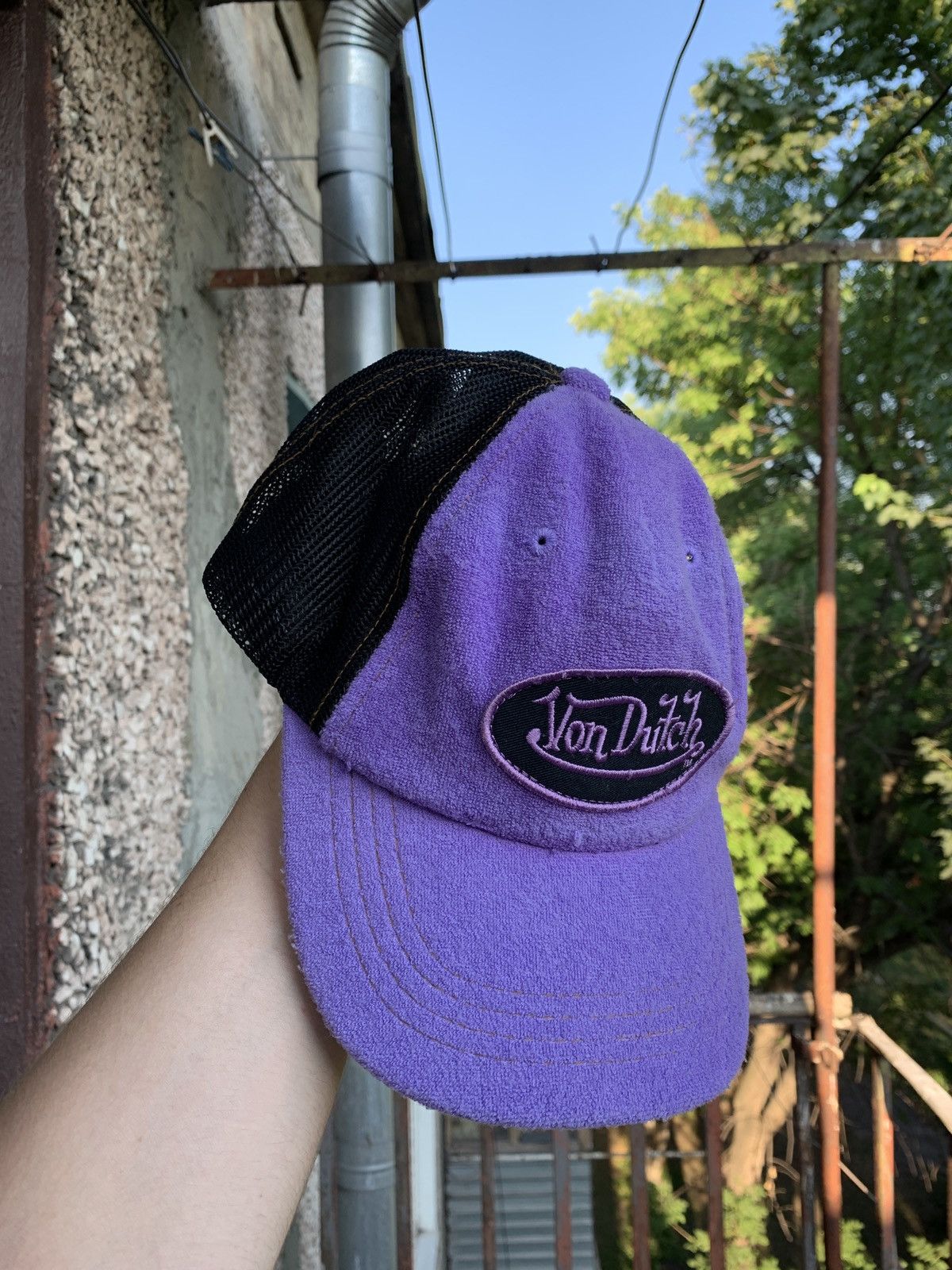 Vintage Von Dutch Purple/Black Trucker Hat Cap Y2K