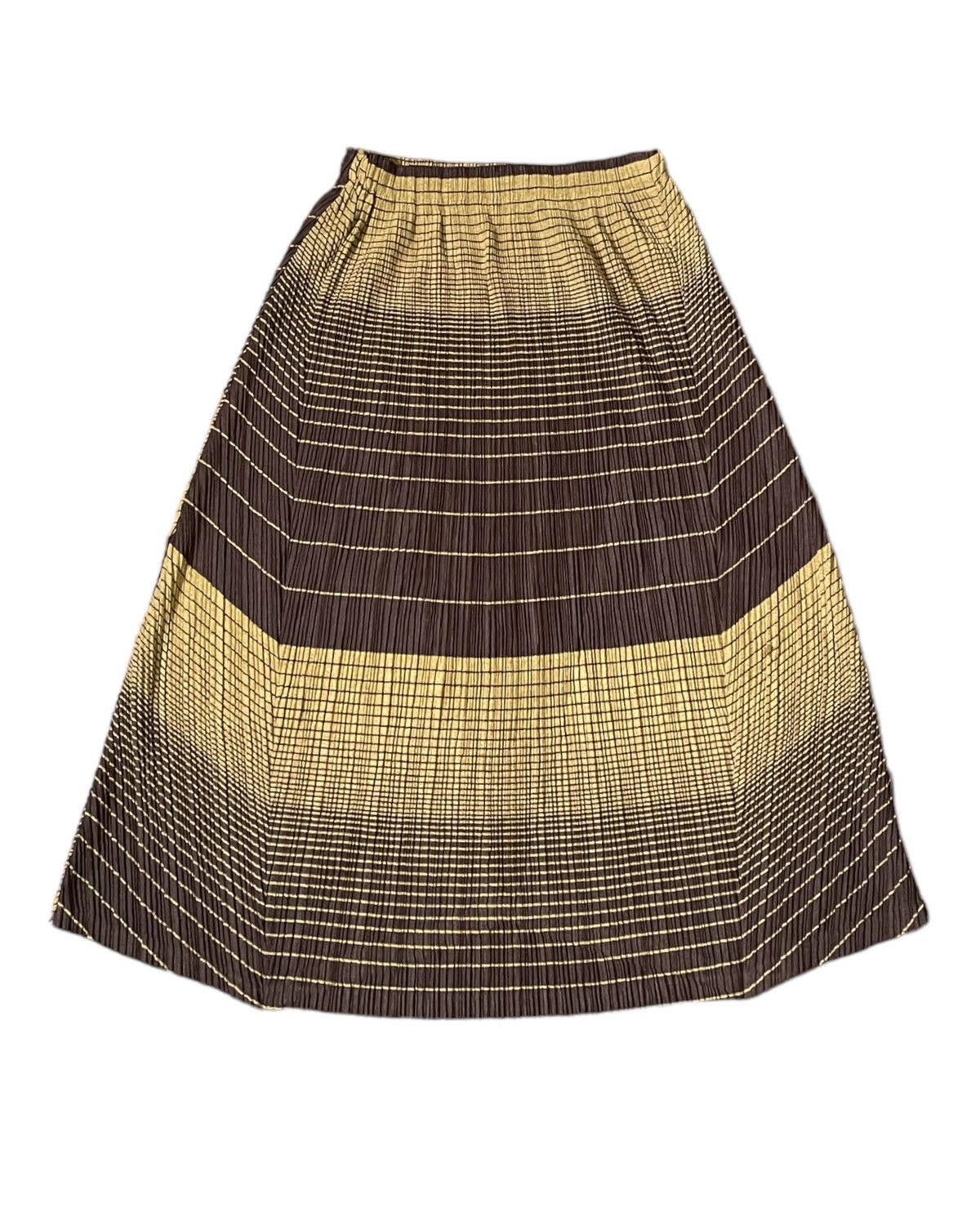 image of Vintage Issey Miyake Pleats Please Striped Gradient Skirt, Women's (Size 26)