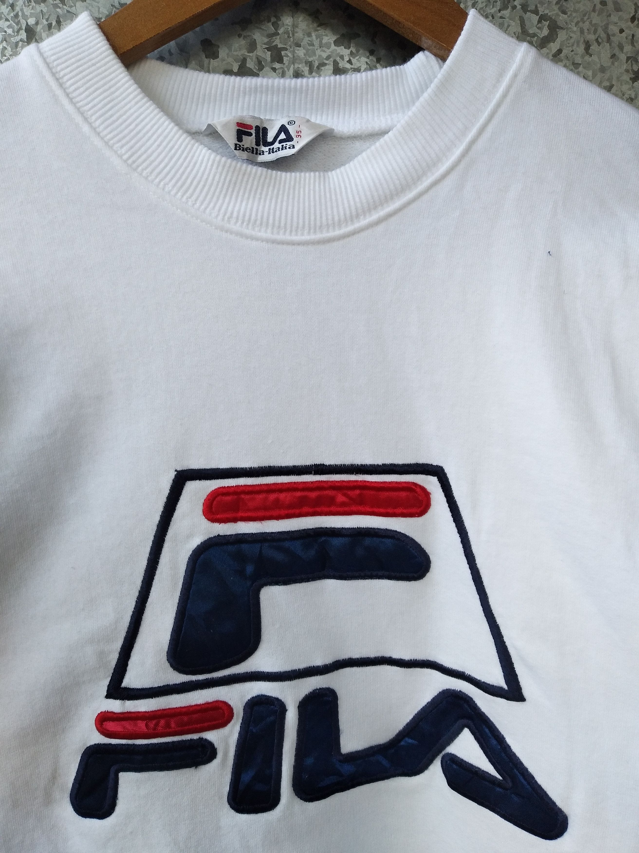 Fila 🔥 Vtg FILA Italia sweatshirt big Logo spell out crewneck Size US M / EU 48-50 / 2 - 3 Thumbnail