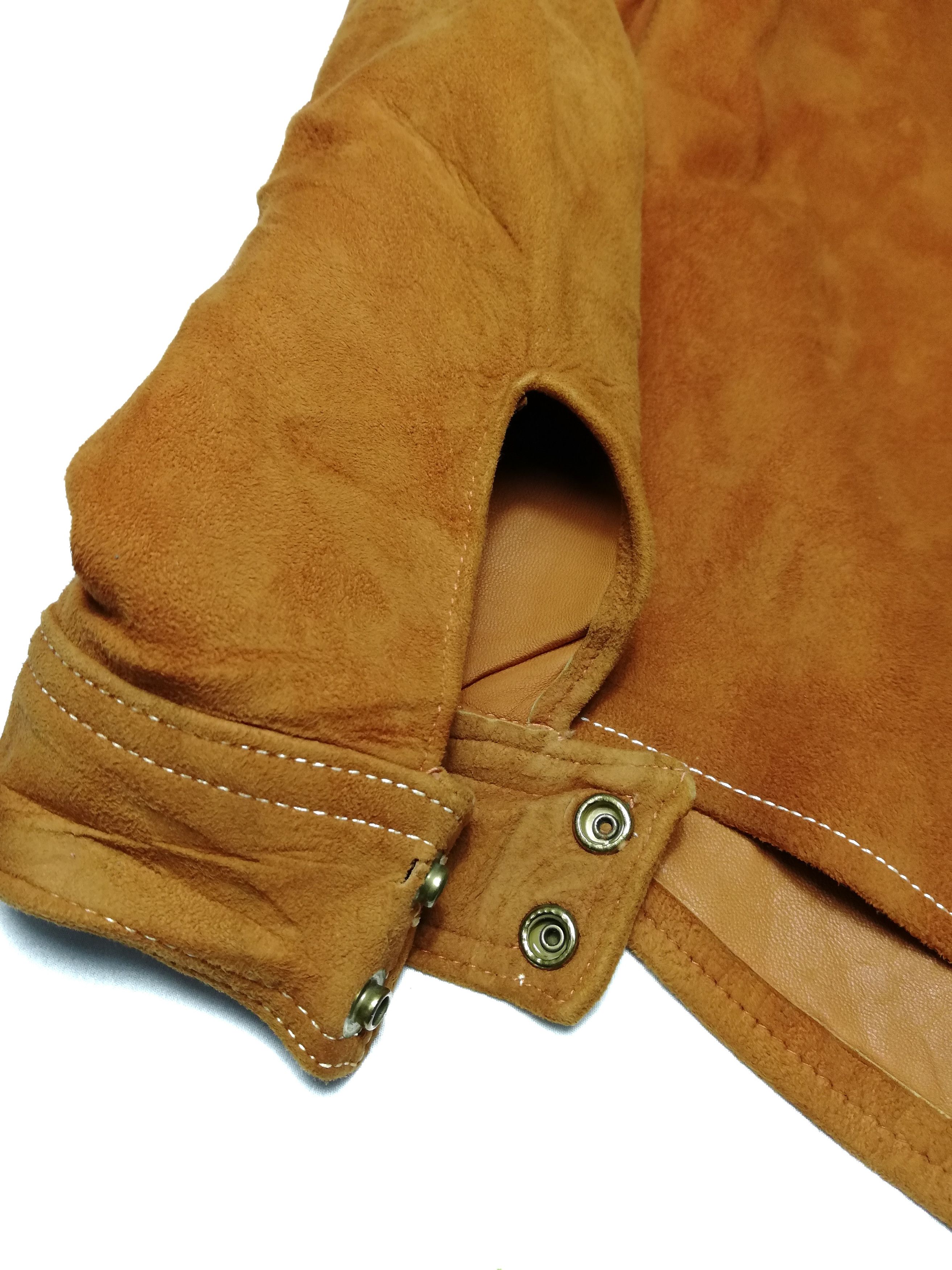 Genuine Leather × Leather × Vintage 🔥DOPE!! Design American Vintage Full Leather Western Shirt Size US M / EU 48-50 / 2 - 10 Thumbnail