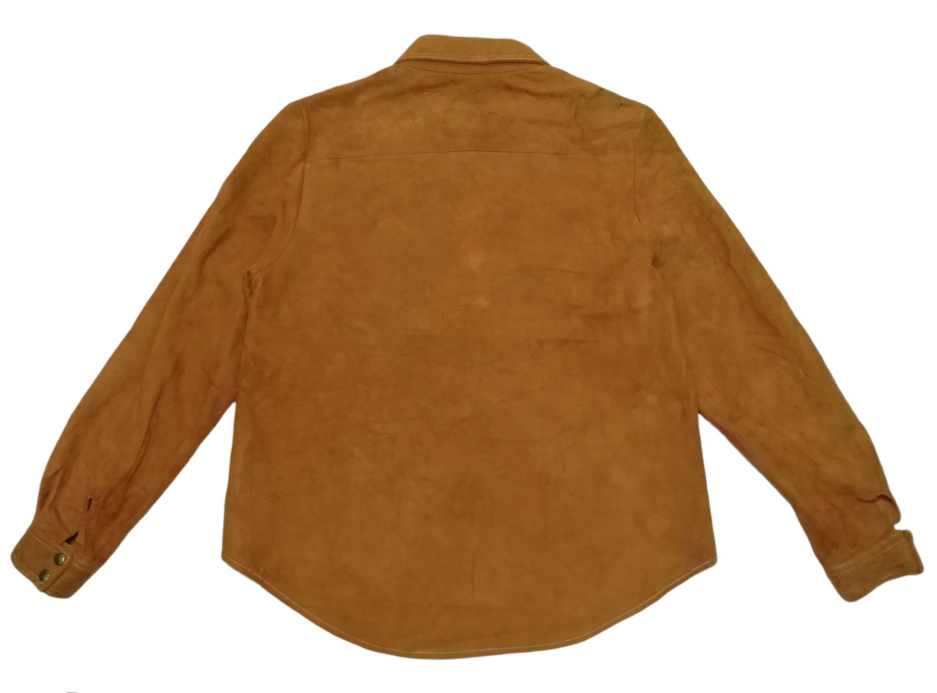 Genuine Leather × Leather × Vintage 🔥DOPE!! Design American Vintage Full Leather Western Shirt Size US M / EU 48-50 / 2 - 15 Thumbnail