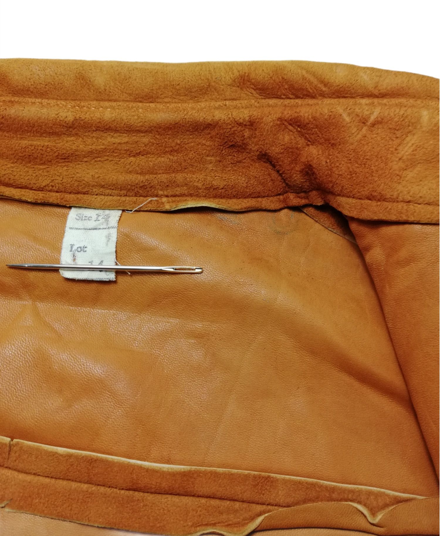 Genuine Leather × Leather × Vintage 🔥DOPE!! Design American Vintage Full Leather Western Shirt Size US M / EU 48-50 / 2 - 14 Thumbnail