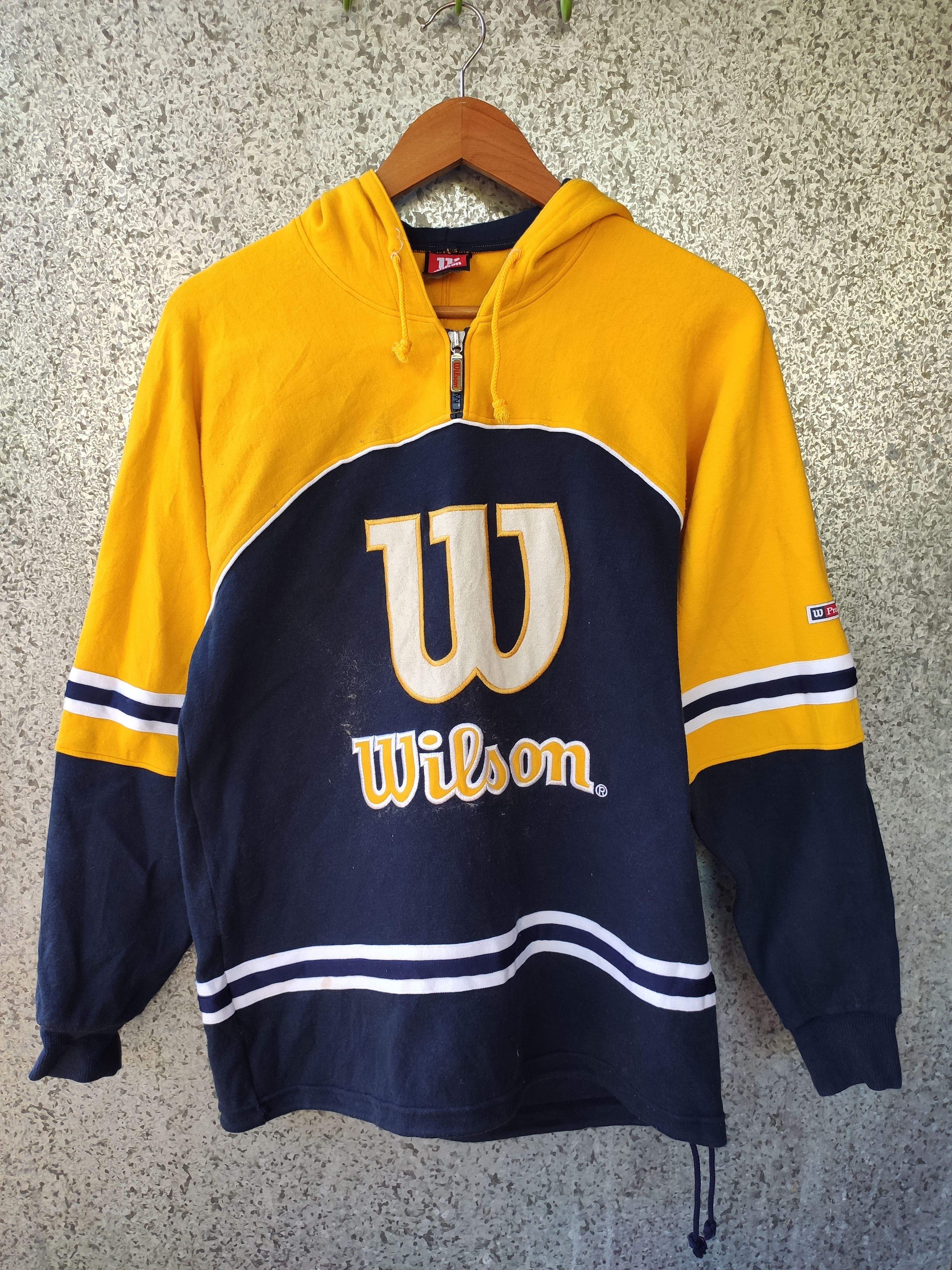 Wilson 🔥 Vintage Wilson hoodies spell out multi colour big logo Size US M / EU 48-50 / 2 - 1 Thumbnail