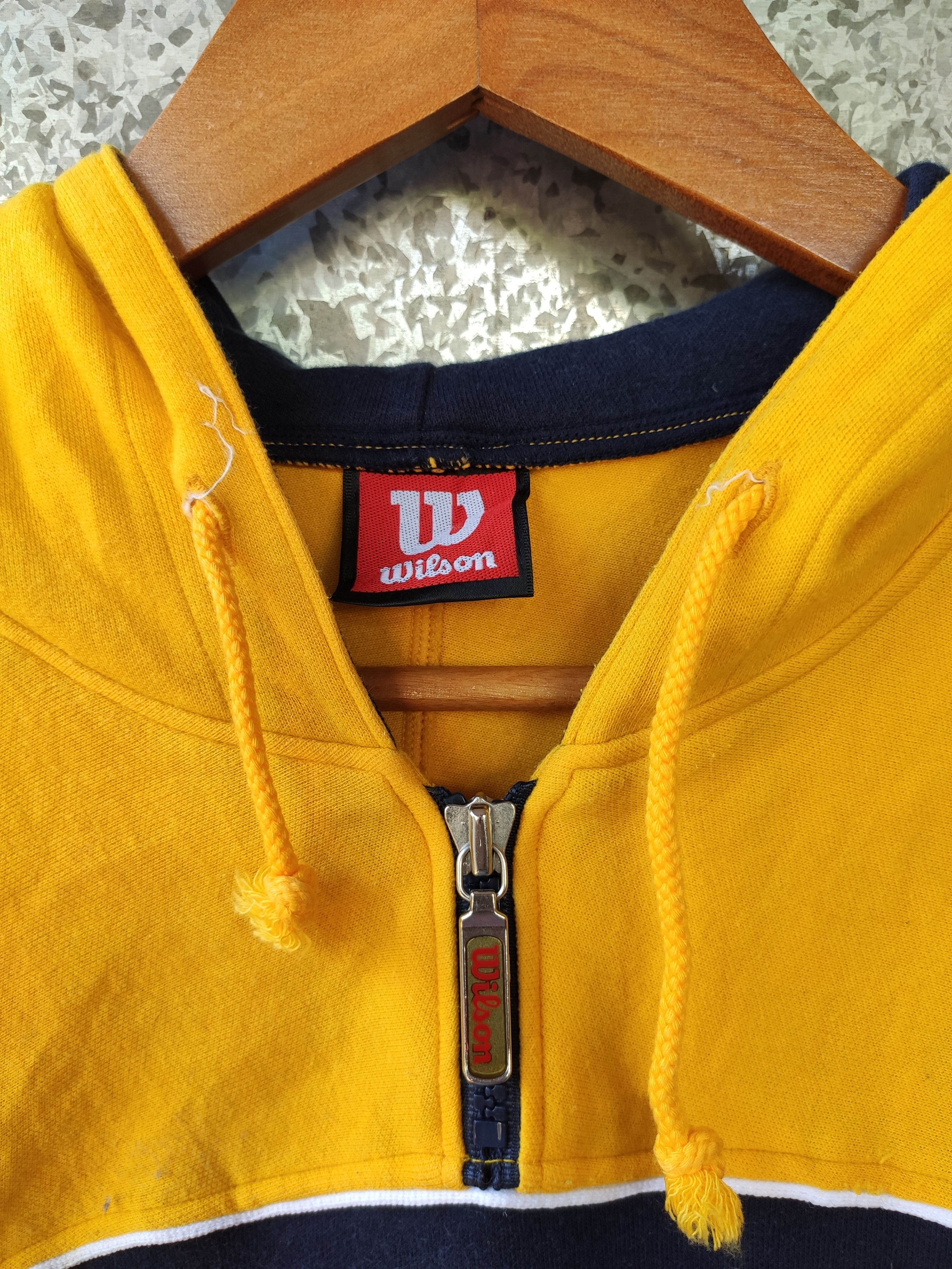 Wilson 🔥 Vintage Wilson hoodies spell out multi colour big logo Size US M / EU 48-50 / 2 - 5 Thumbnail