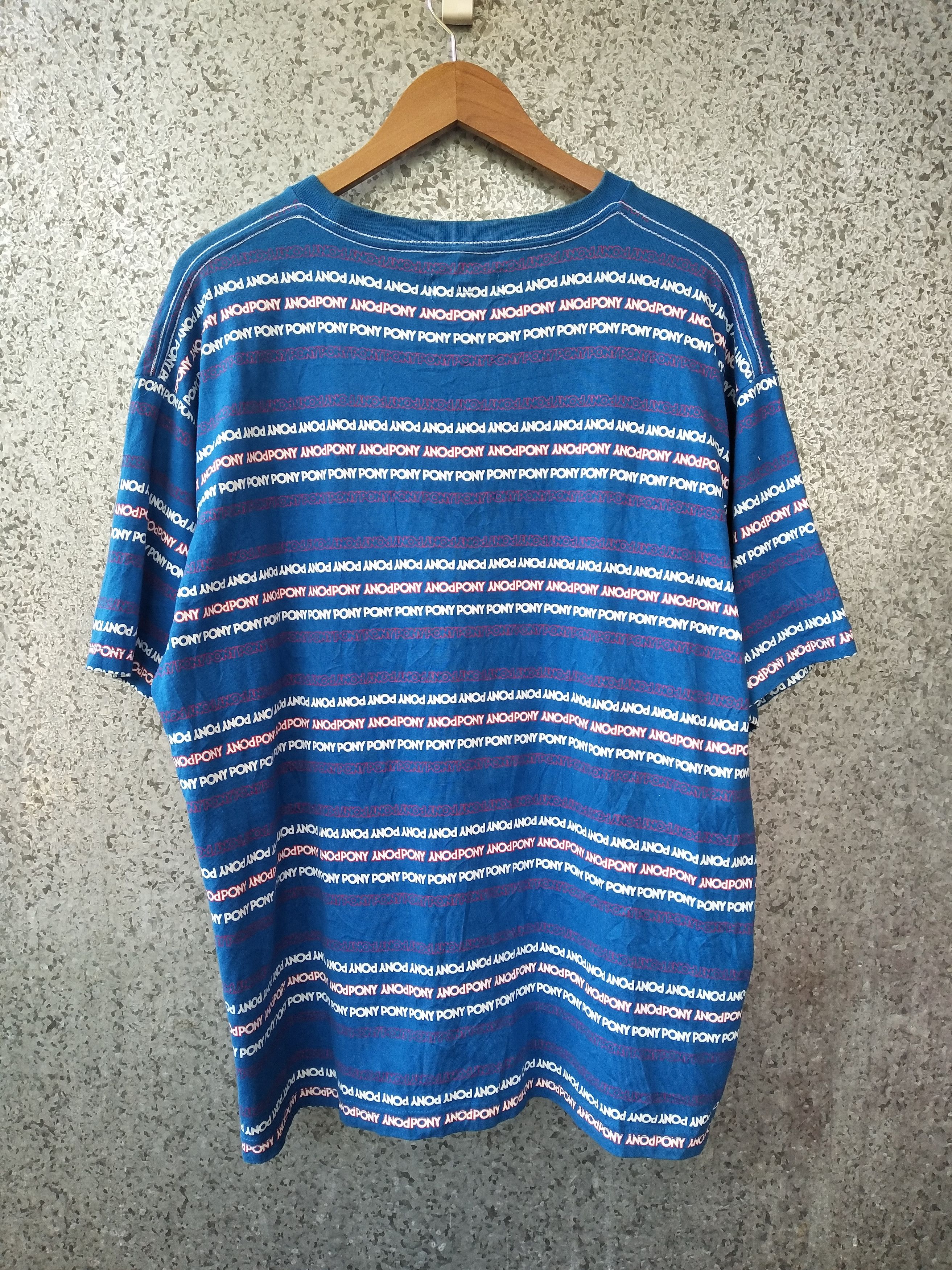 PONY Vintage PONY t shirt full print stripes Pony nice design Size US XL / EU 56 / 4 - 2 Thumbnail