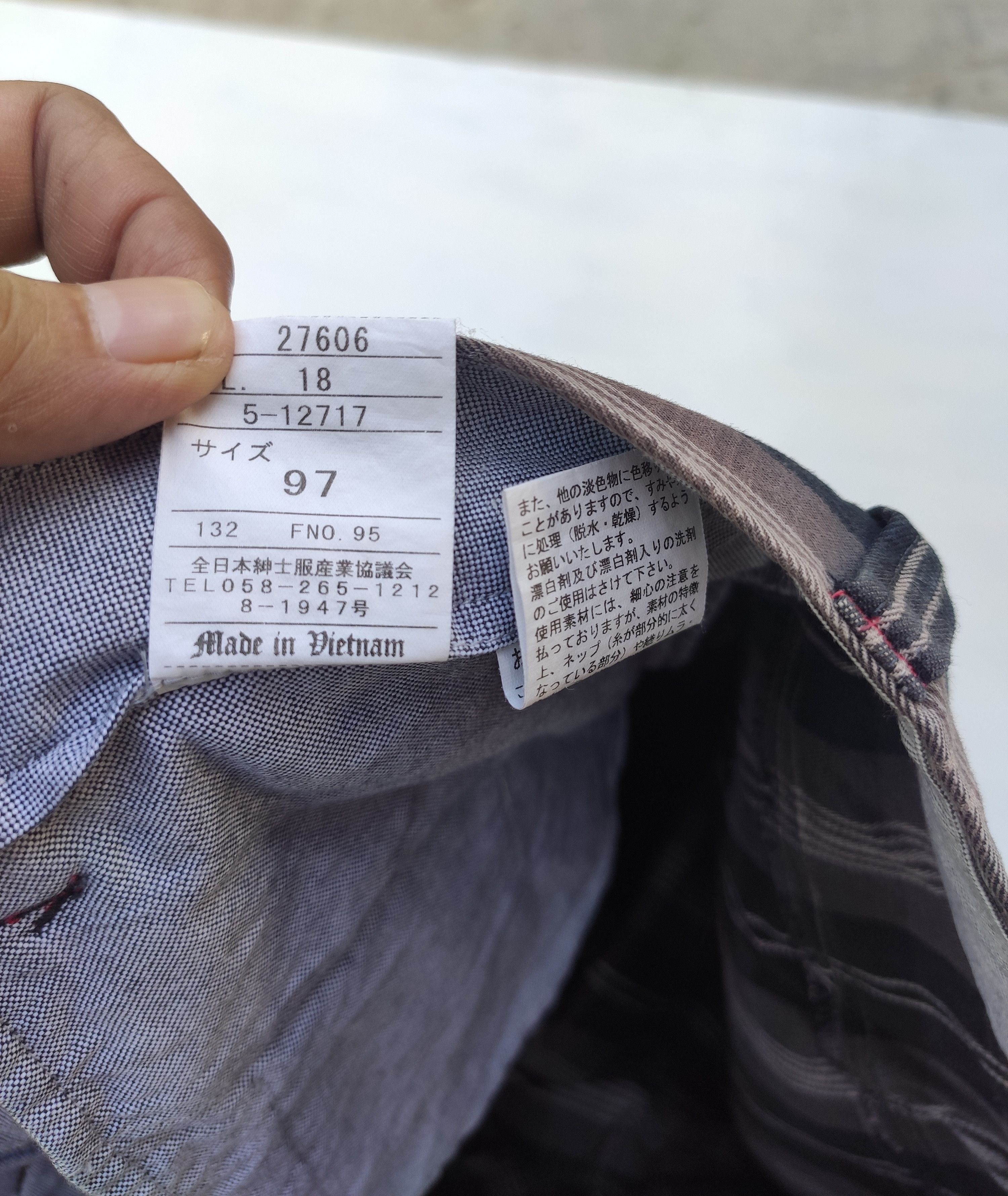 Japanese Brand 🔥 Japanese brand plaid pants 5 pocket Size US 37 - 6 Thumbnail
