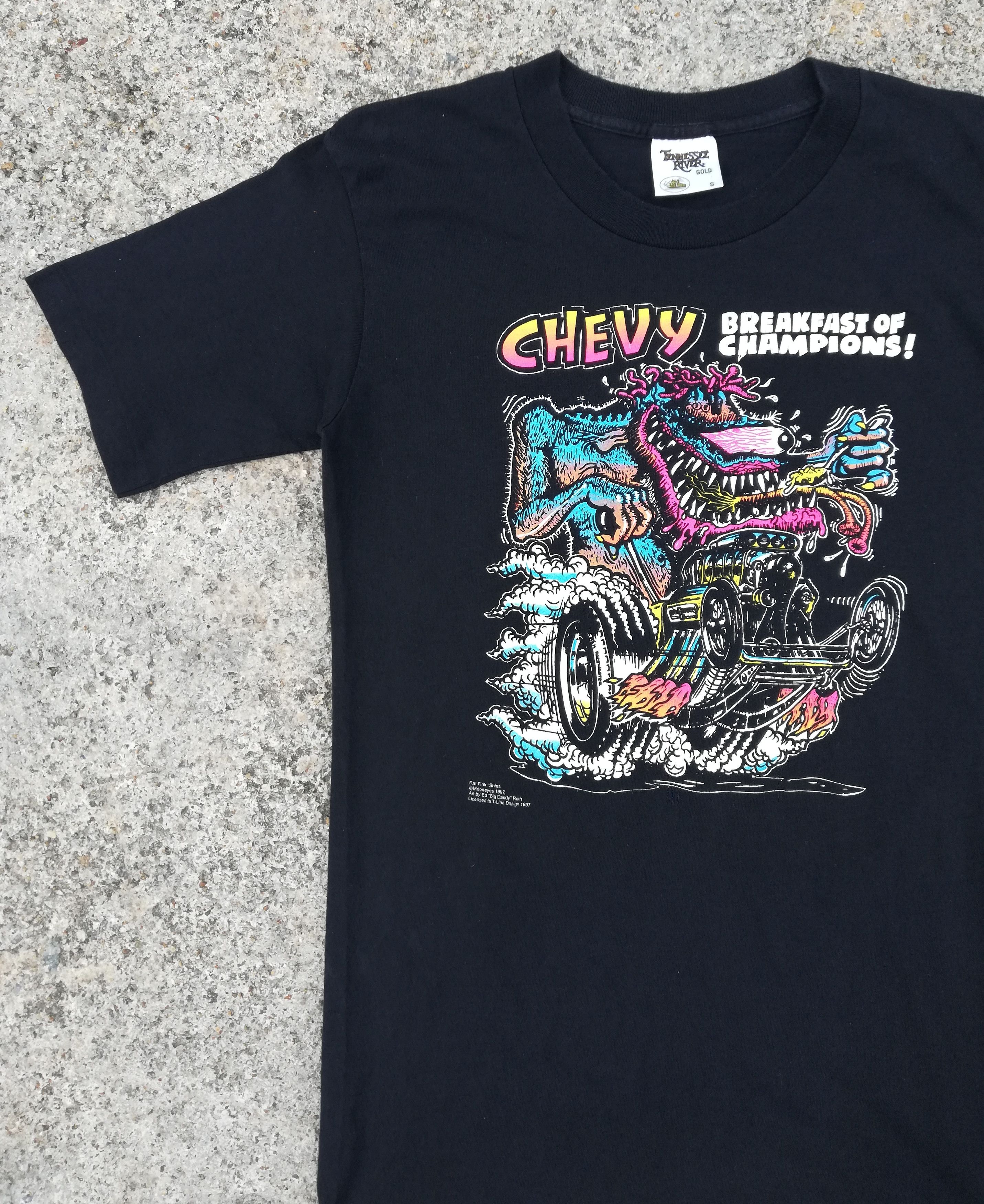 Chevrolet × Vintage 🔥Design 1997 Chevy Rat Fink Moon Eyes Big Daddy Roth🔥 Size US S / EU 44-46 / 1 - 2 Thumbnail