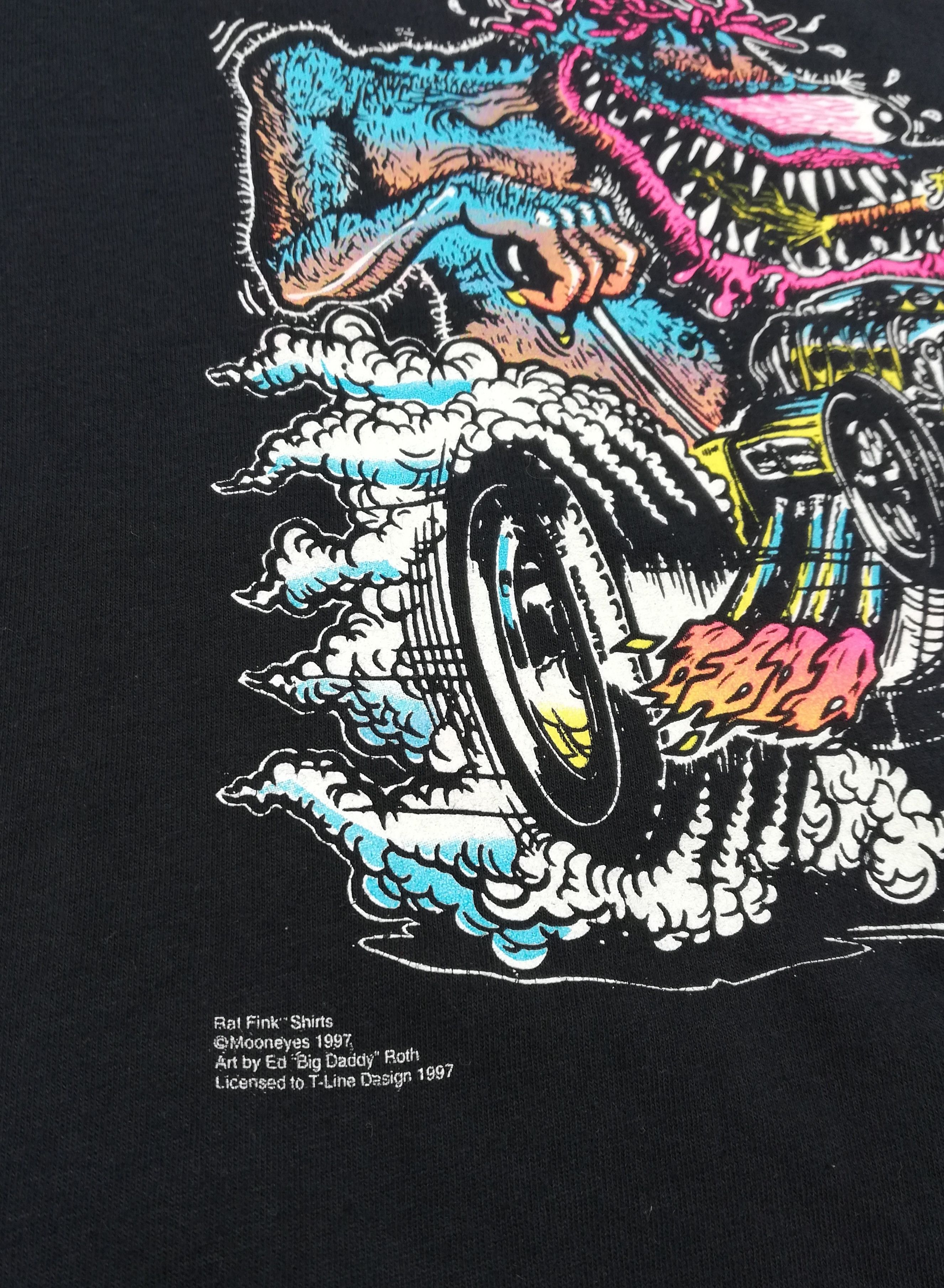 Chevrolet × Vintage 🔥Design 1997 Chevy Rat Fink Moon Eyes Big Daddy Roth🔥 Size US S / EU 44-46 / 1 - 3 Thumbnail
