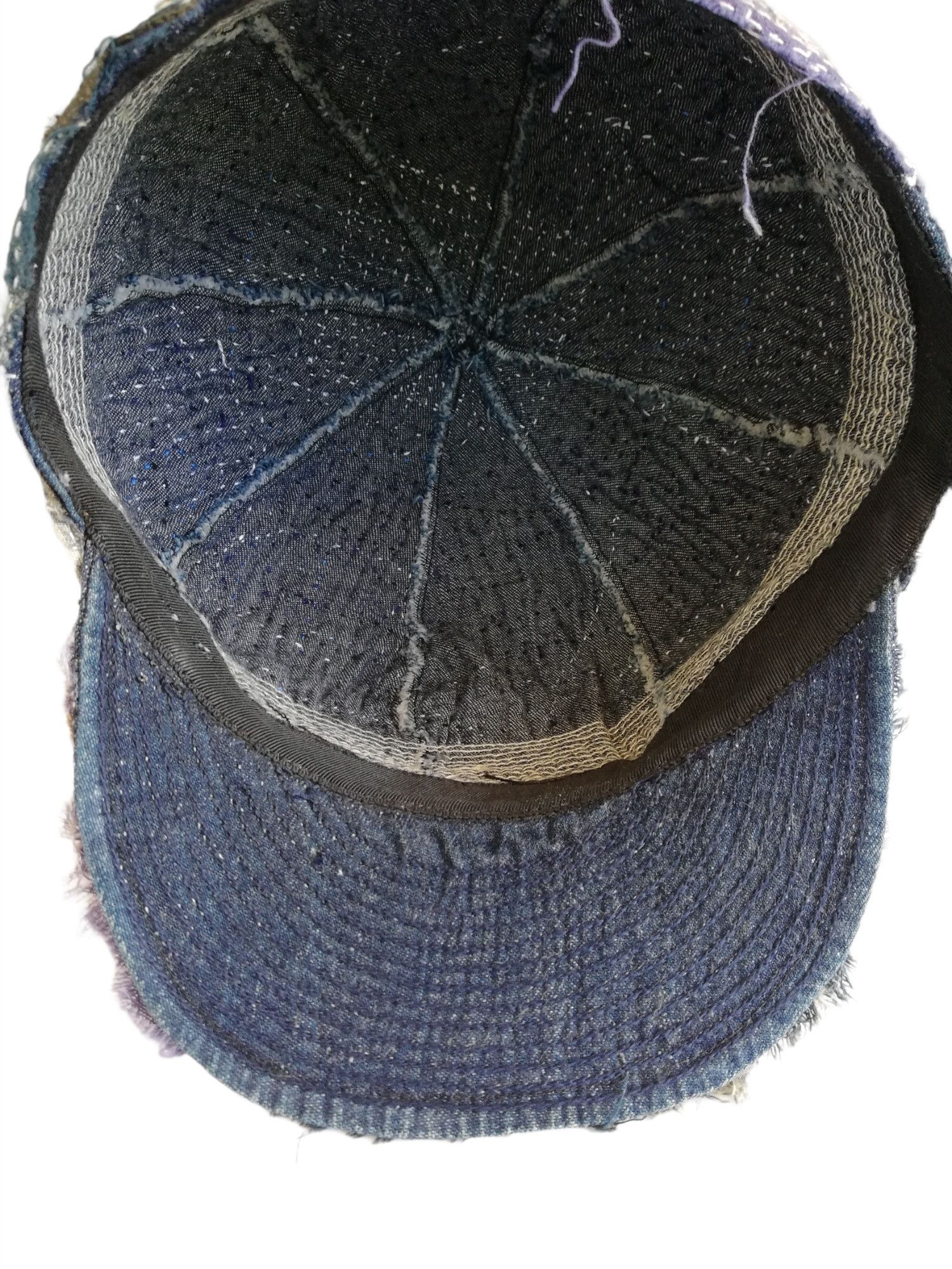 Japanese Brand 🔥Design Iconic Style Kapital Kogin Blue Washed Country Cap Size ONE SIZE - 15 Thumbnail