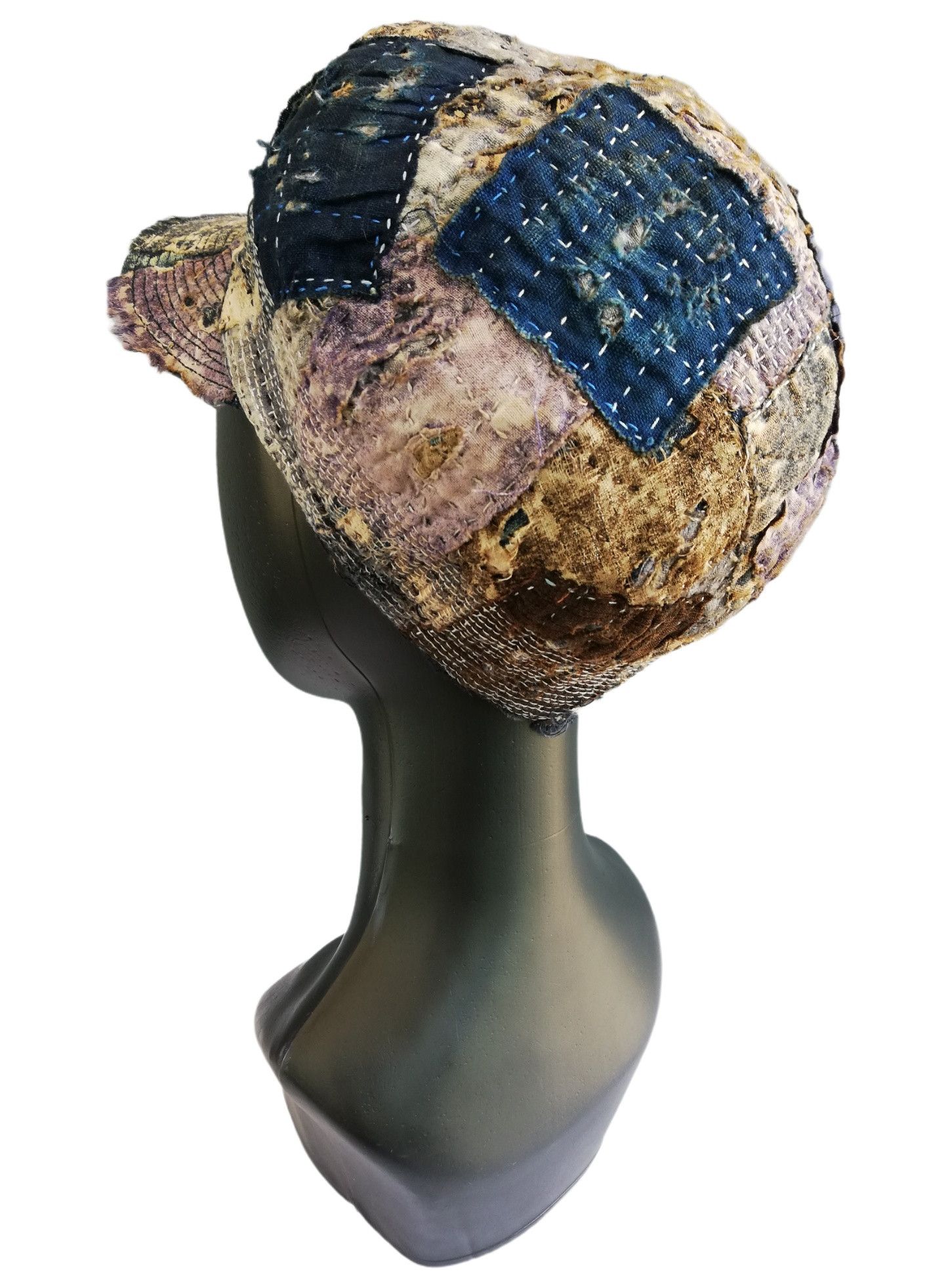 Japanese Brand 🔥Design Iconic Style Kapital Kogin Blue Washed Country Cap Size ONE SIZE - 3 Thumbnail