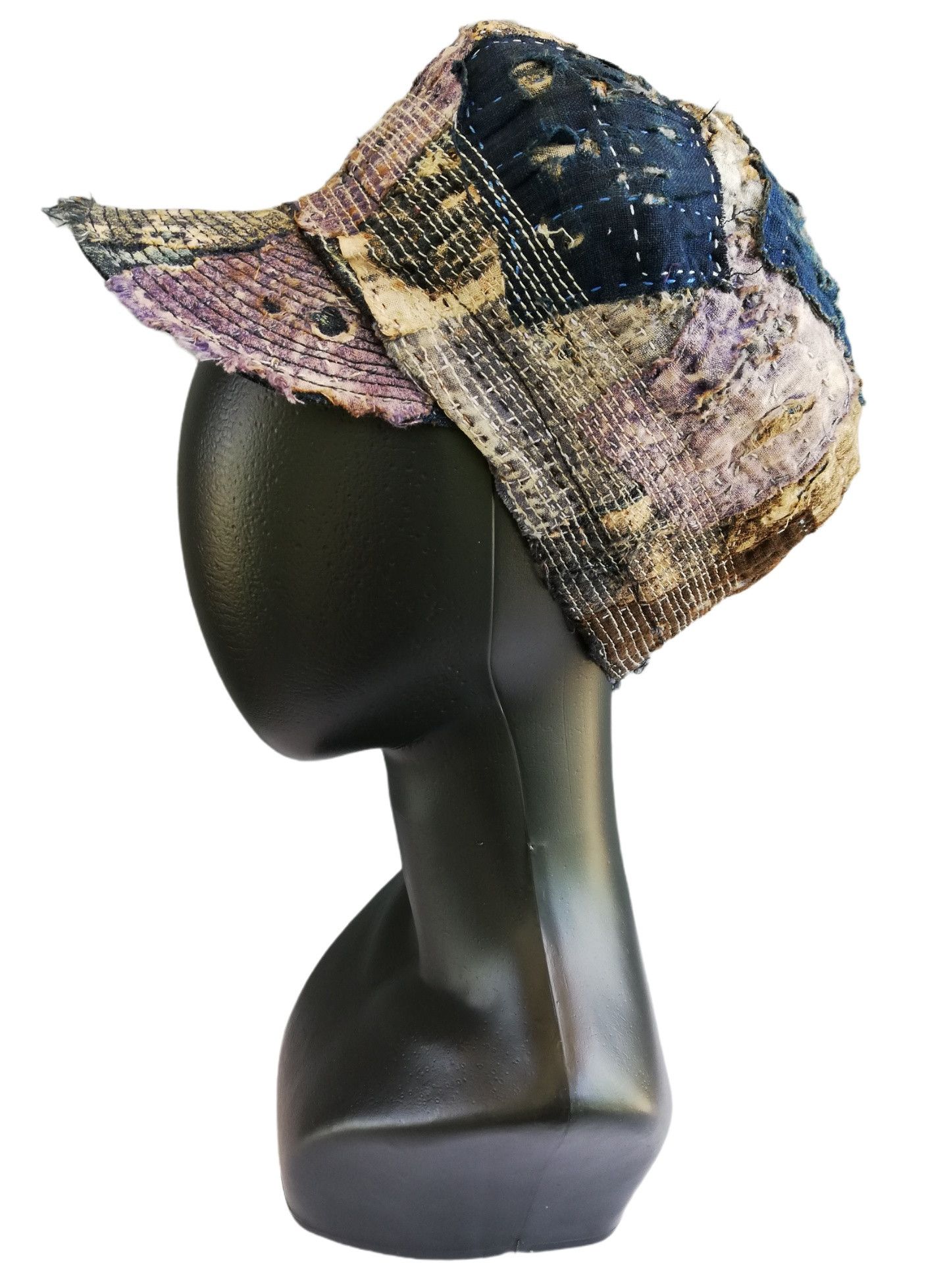 Japanese Brand 🔥Design Iconic Style Kapital Kogin Blue Washed Country Cap Size ONE SIZE - 2 Thumbnail