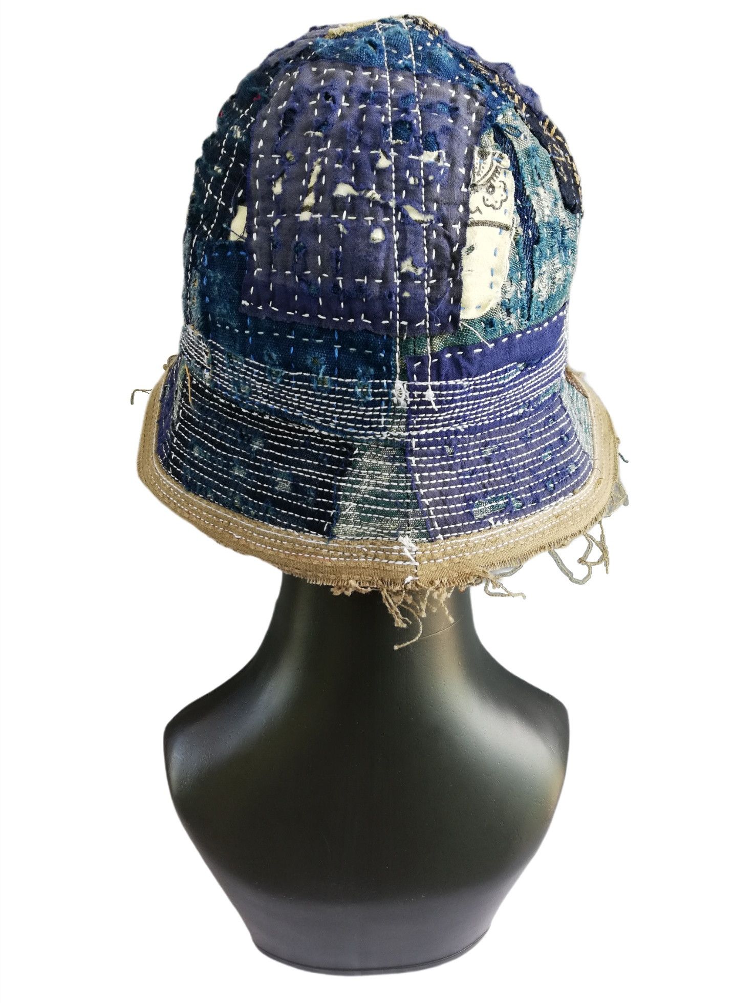 🔥Design Iconic Style Kapital Distressed Boro Bucket Hat