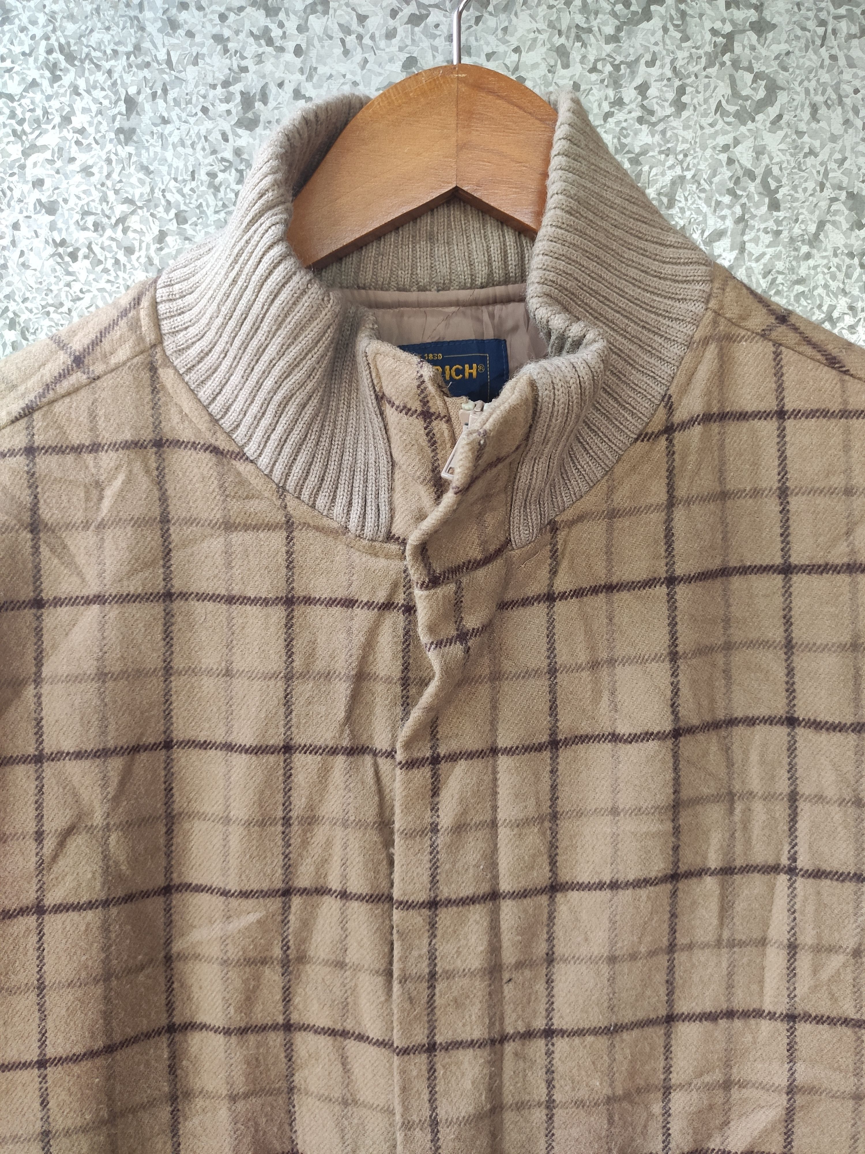 Vintage × Woolrich Woolen Mills Woolrich zipper Jacket tartan design Size US M / EU 48-50 / 2 - 2 Thumbnail