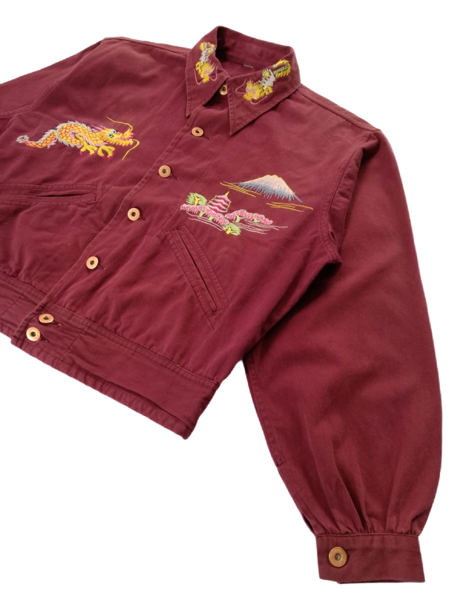 Japanese Brand 🔥Vintage 50s Original Mt.Fuji Yama Cotton Military Sukajan Size US M / EU 48-50 / 2 - 9 Thumbnail