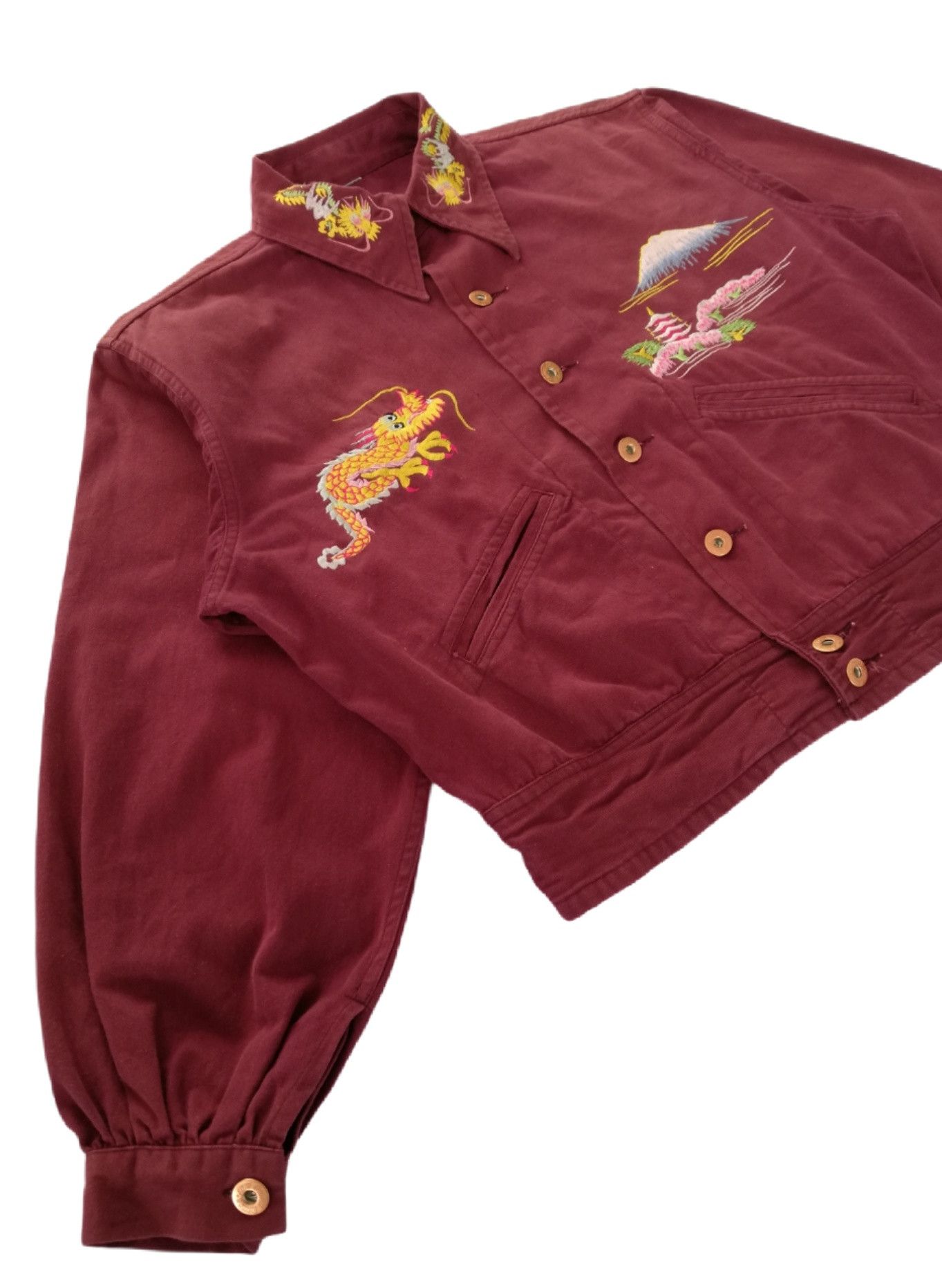 Japanese Brand 🔥Vintage 50s Original Mt.Fuji Yama Cotton Military Sukajan Size US M / EU 48-50 / 2 - 8 Thumbnail