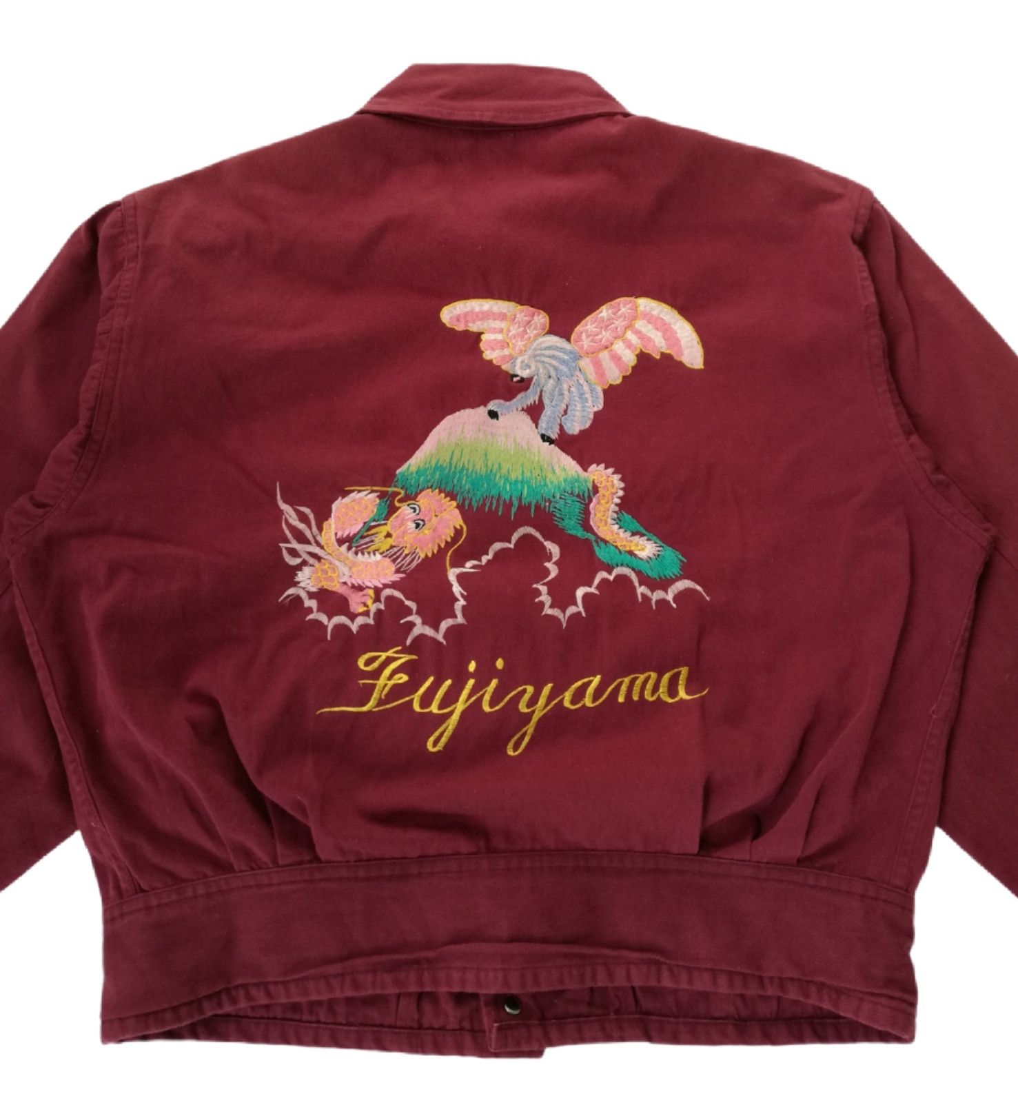 Japanese Brand 🔥Vintage 50s Original Mt.Fuji Yama Cotton Military Sukajan Size US M / EU 48-50 / 2 - 2 Thumbnail