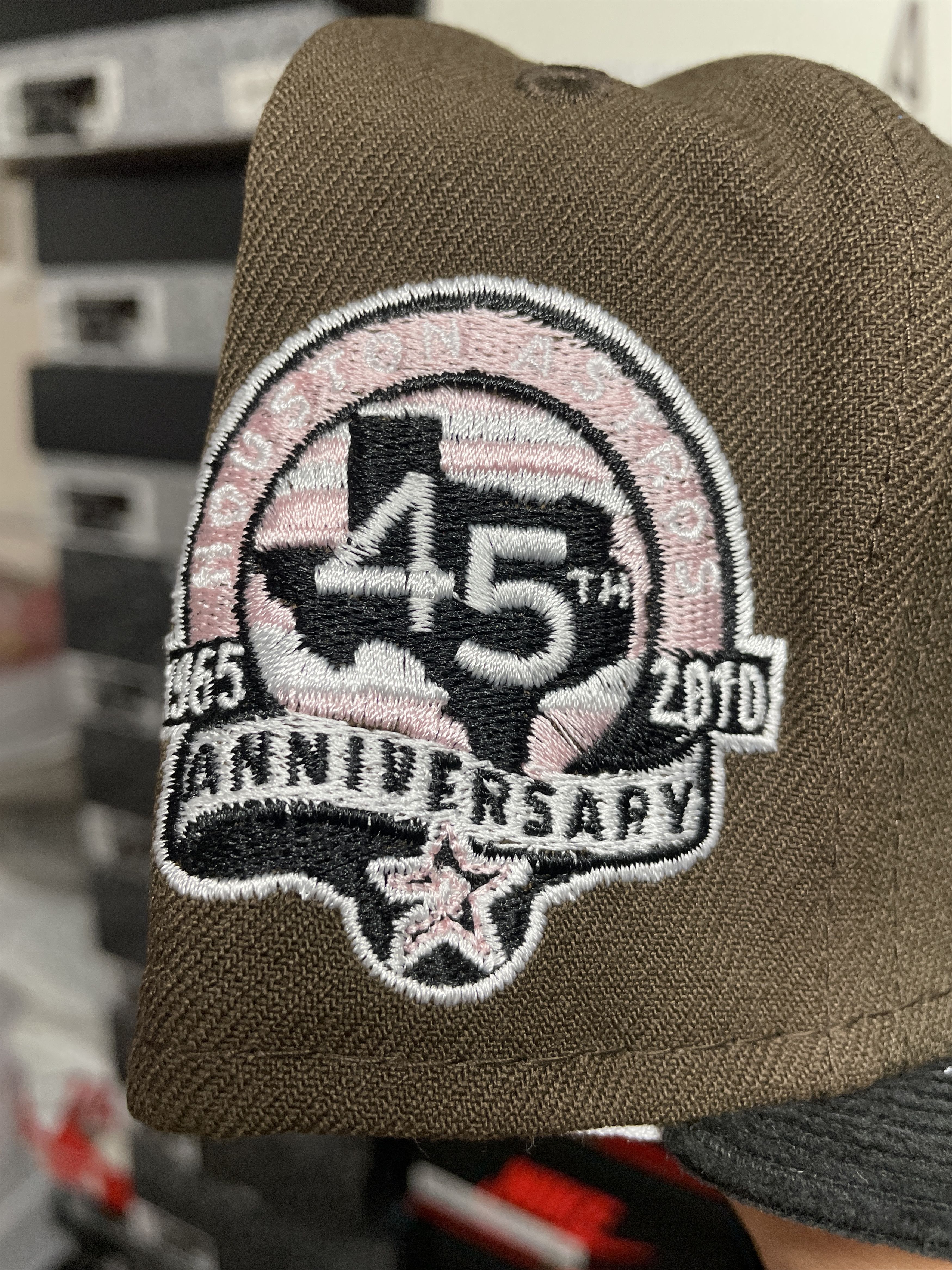 MLB × New Era 7 1/8 Mocha Corduroy Houston Astros 45th Brown Pink Proimage Size ONE SIZE - 4 Thumbnail
