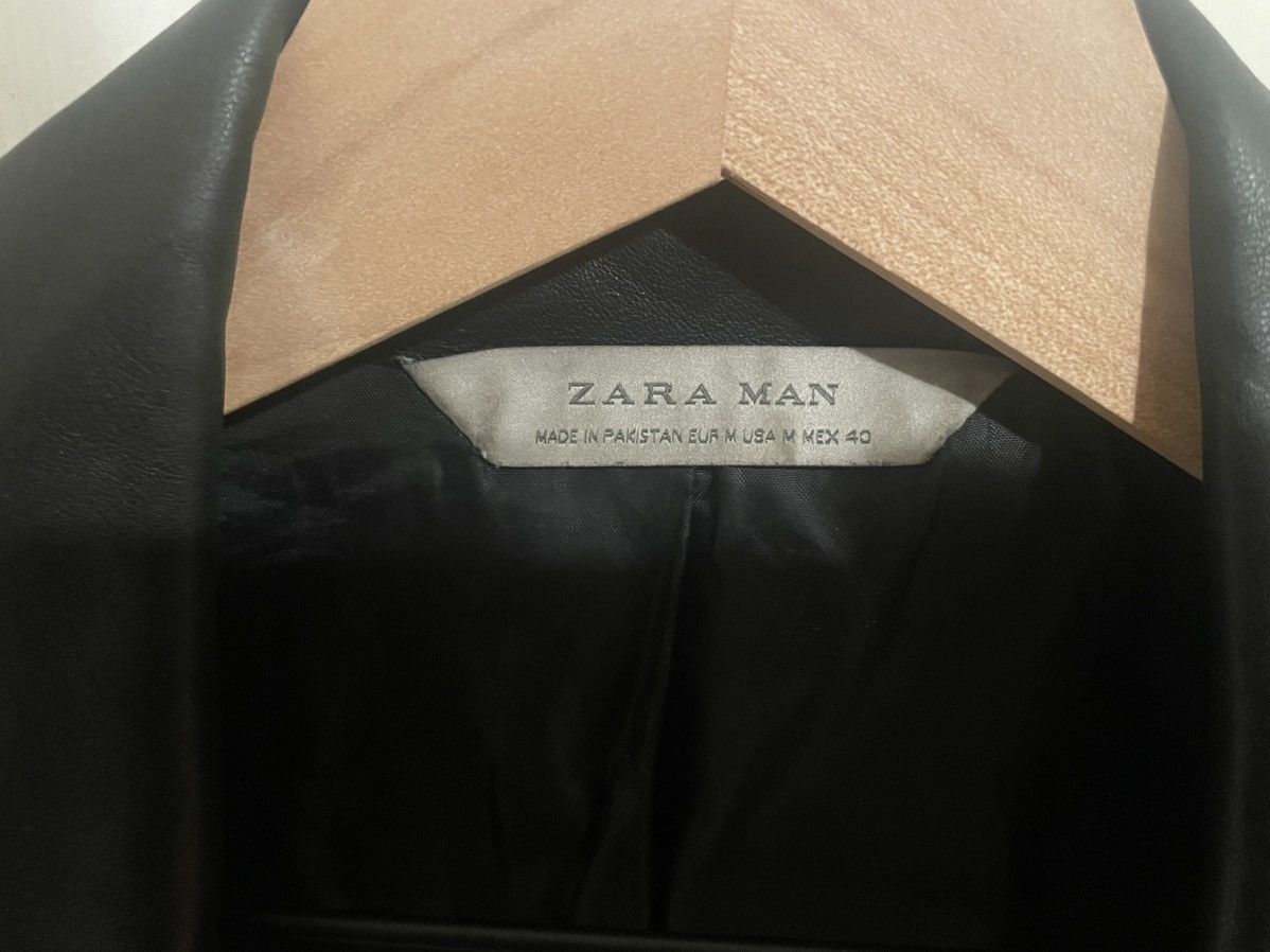 Zara Zara Lambskin Leather Biker Jacket - Size M Size US M / EU 48-50 / 2 - 2 Thumbnail