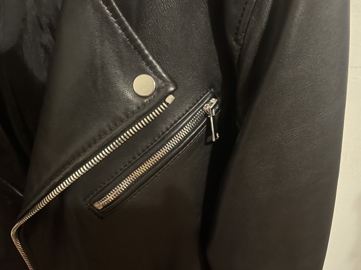 Zara Zara Lambskin Leather Biker Jacket - Size M Size US M / EU 48-50 / 2 - 4 Thumbnail