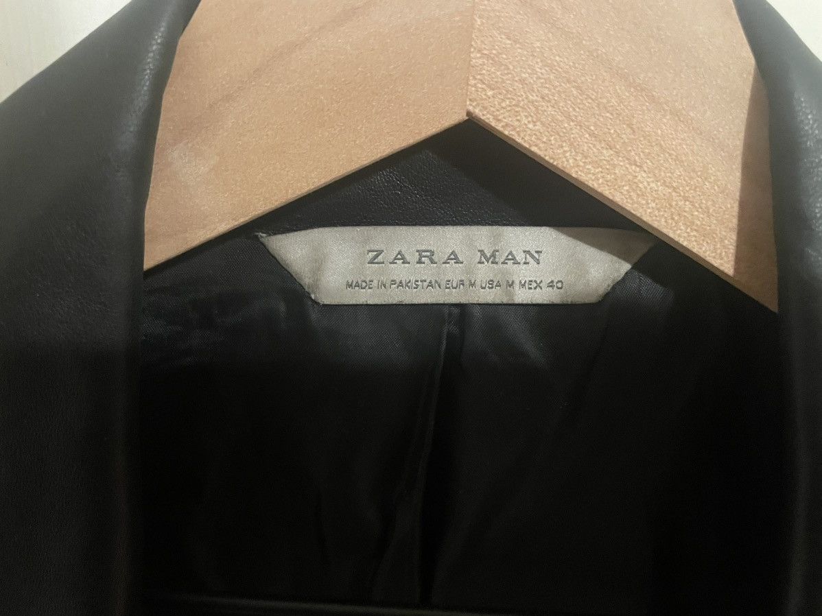 Zara Zara Lambskin Leather Biker Jacket - Size M Size US M / EU 48-50 / 2 - 3 Thumbnail