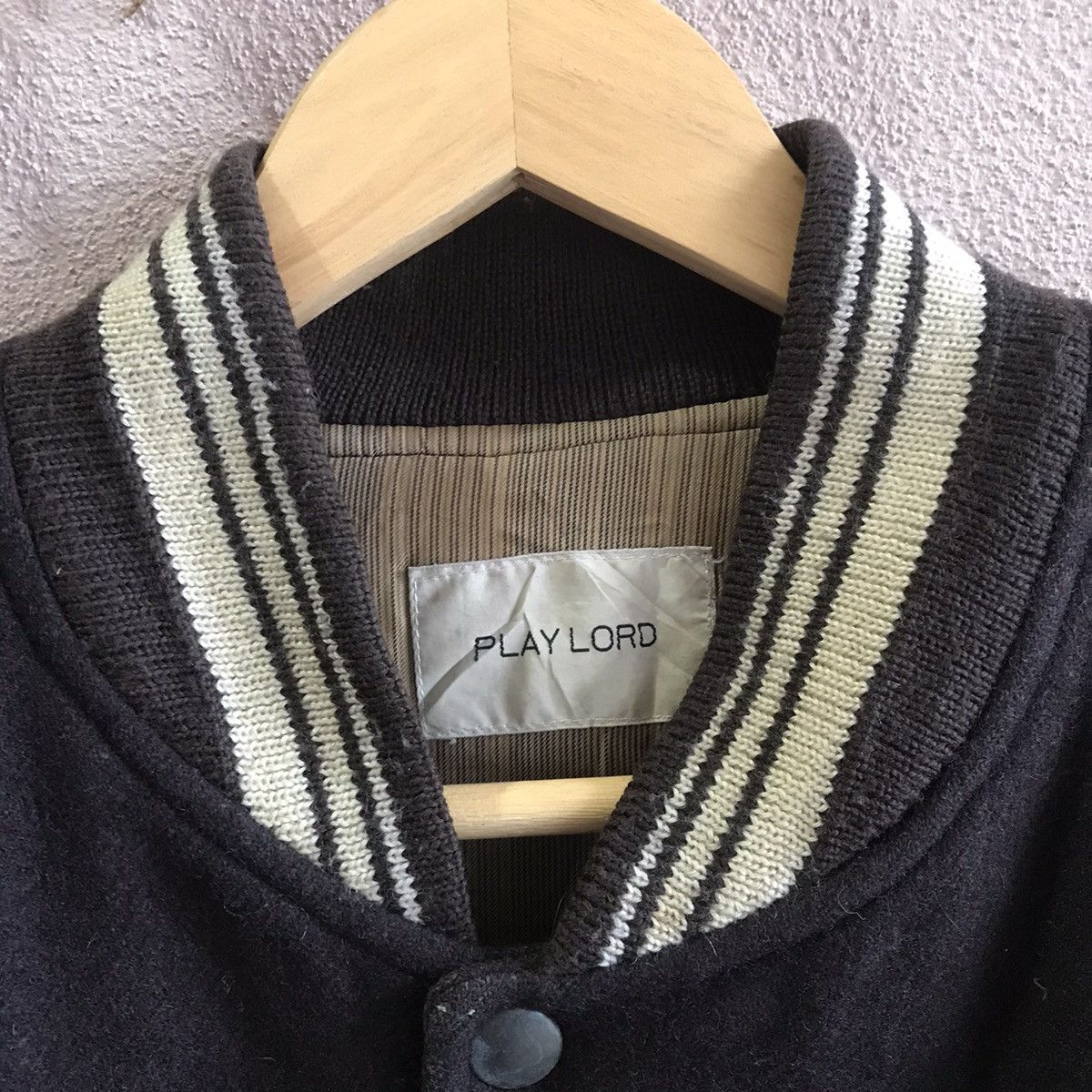 Vintage Vintage Varsity Playlord leather wool jacket stadium jacket Size US L / EU 52-54 / 3 - 9 Thumbnail