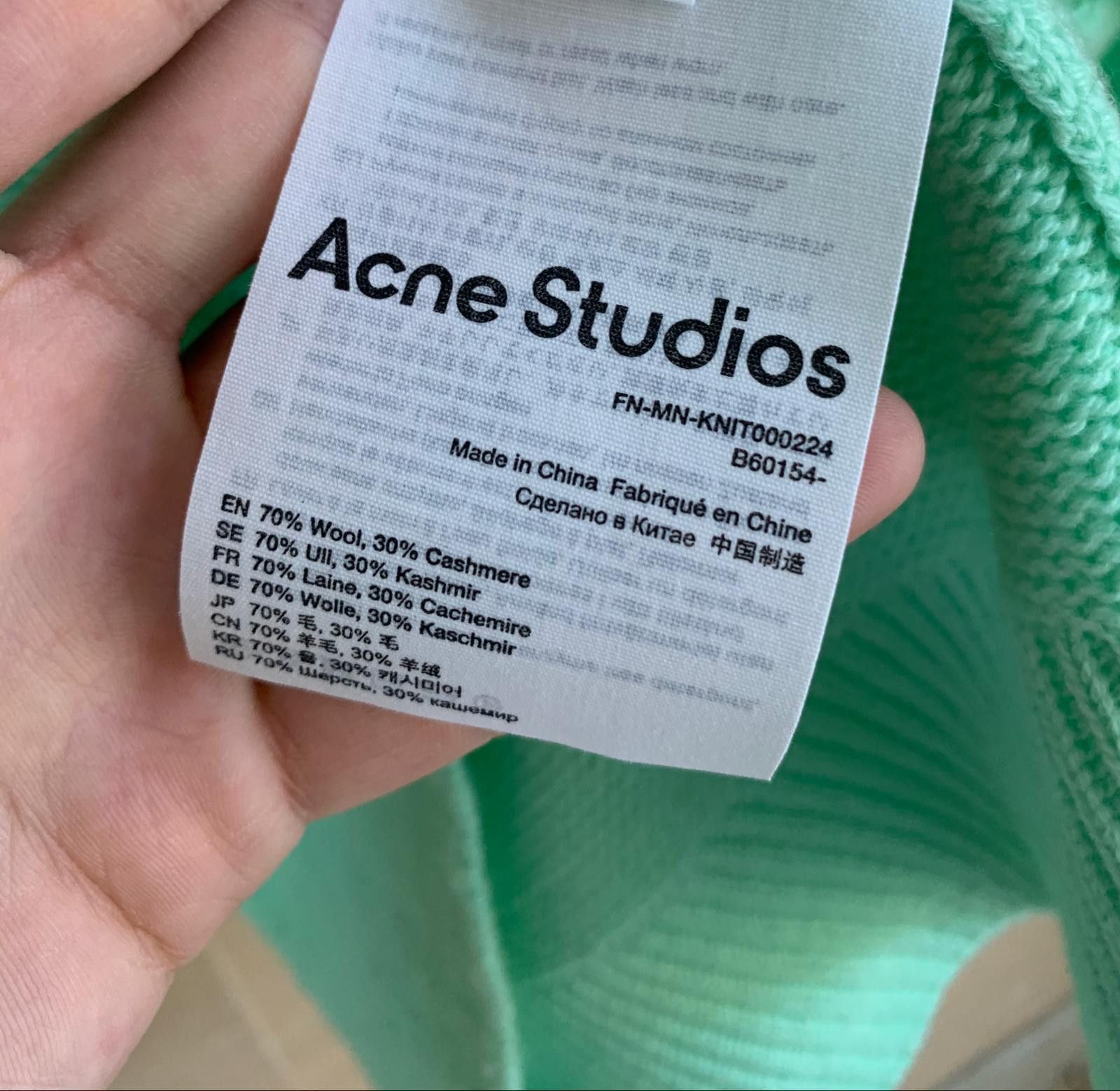 Acne Studios Peele Cashmere Knit in Green Size US M / EU 48-50 / 2 - 11 Thumbnail
