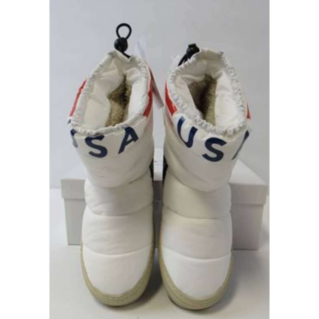 Ross & Snow Puffy USA MOON Boots Shearling MSRP $525