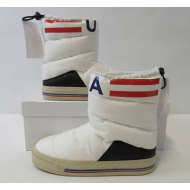 Ross & Snow Puffy USA MOON Boots Shearling MSRP $525