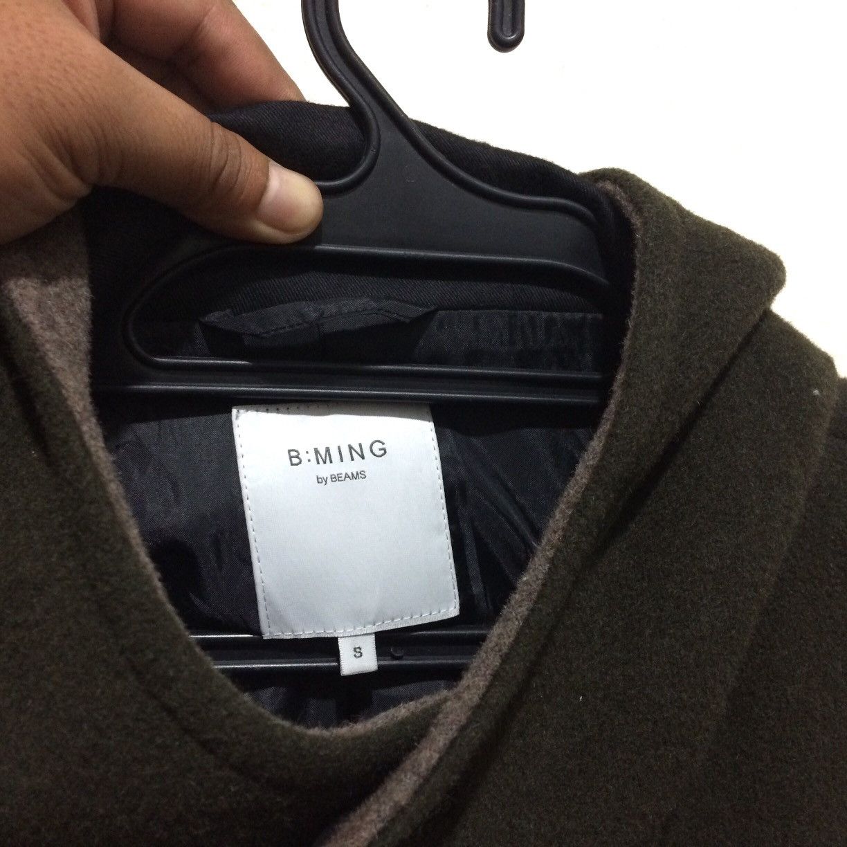 Beams Plus B:ming Beam Premium Fabric TASMANIA WOOL Jacket Hoodie Size US M / EU 48-50 / 2 - 4 Thumbnail