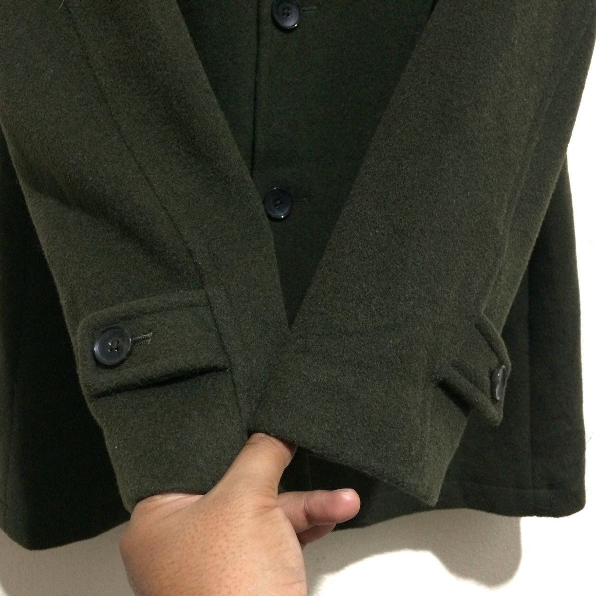 Beams Plus B:ming Beam Premium Fabric TASMANIA WOOL Jacket Hoodie Size US M / EU 48-50 / 2 - 3 Thumbnail