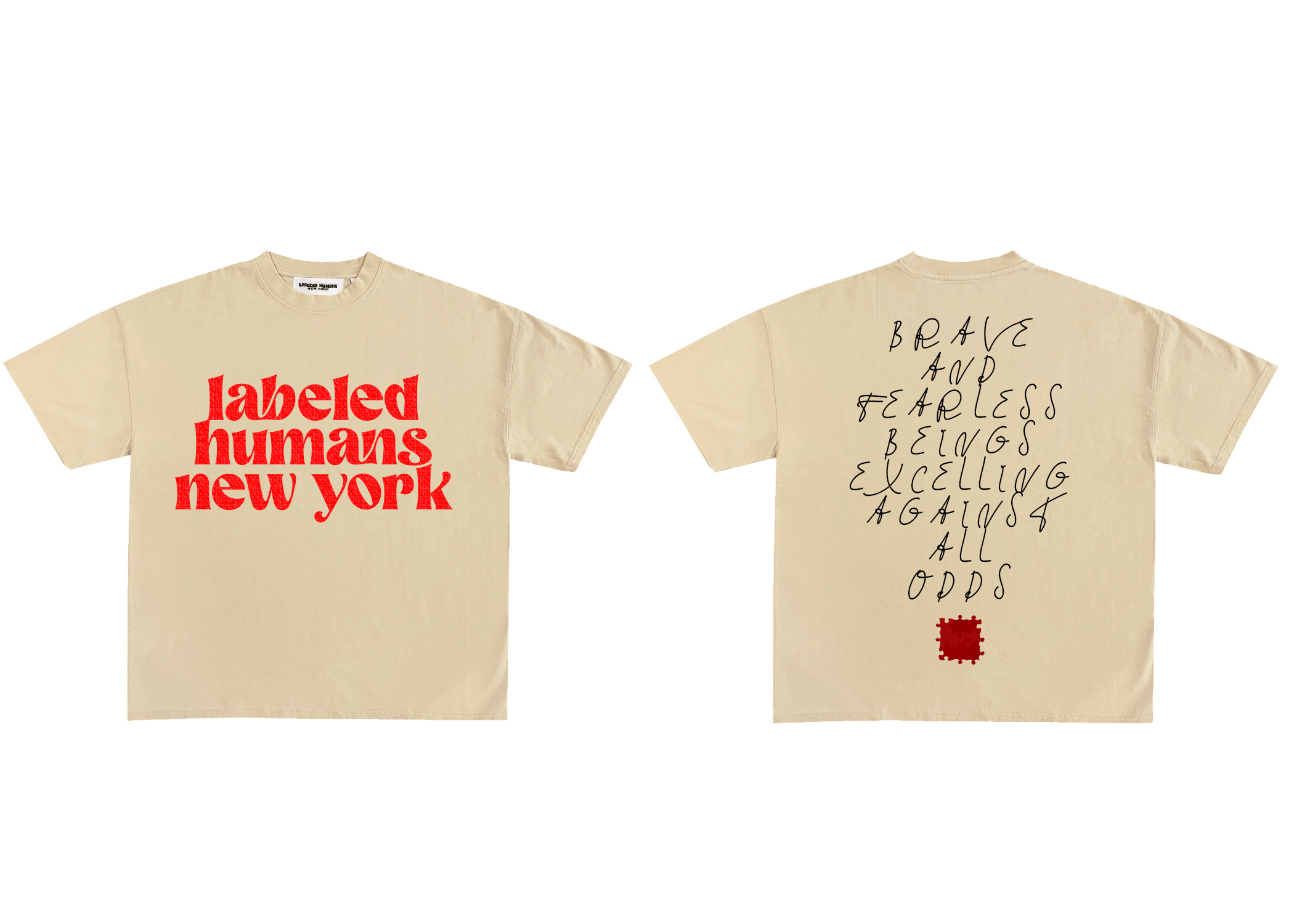 Designer × Streetwear Unisex Labeled Humans Logo T-Shirt | Grailed