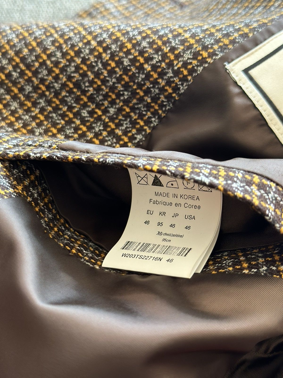 Wooyoungmi Wooyoungmi Check Suit Set-up Size 46R - 10 Thumbnail
