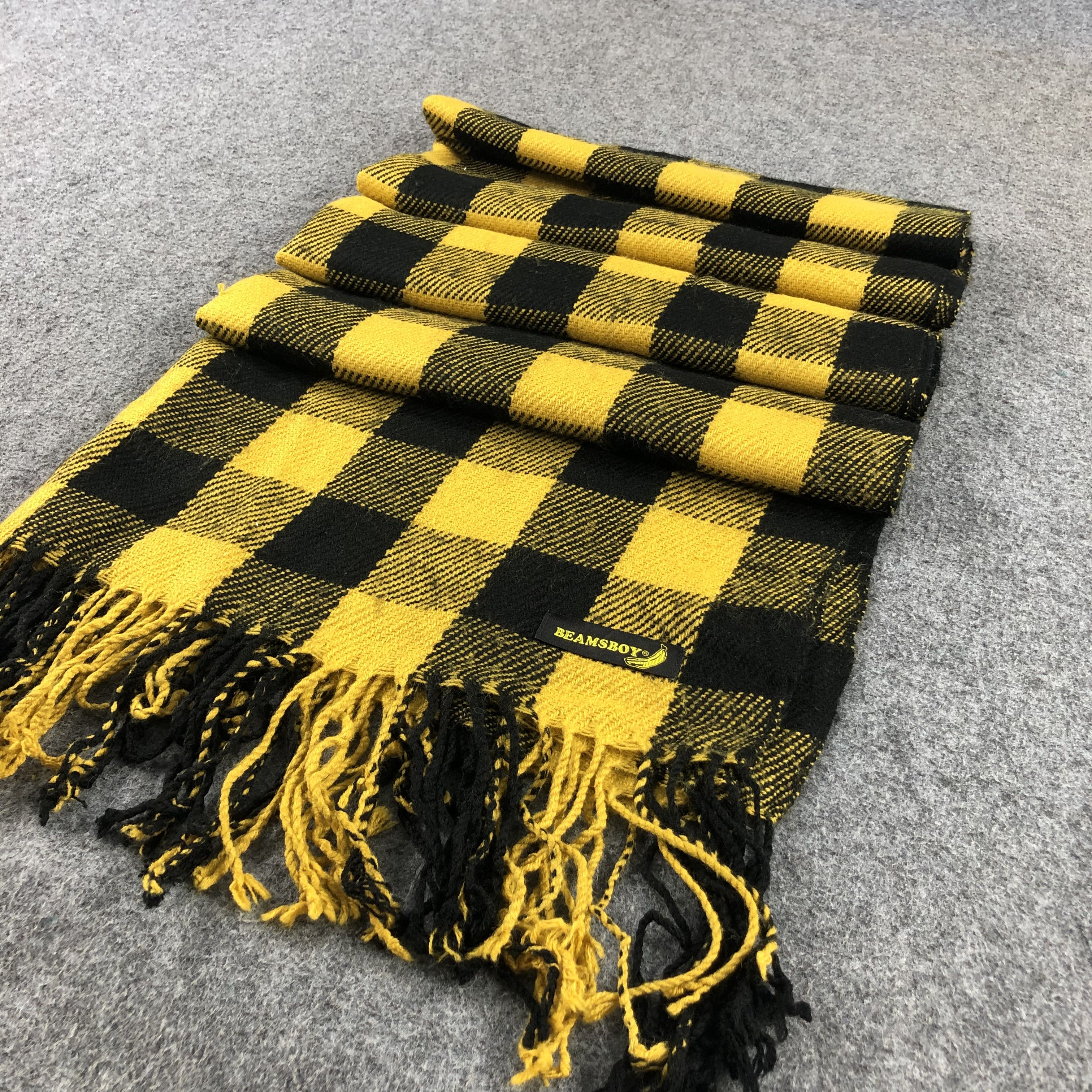 Beams Plus Beams Boy Tartan Scarf Muffler Wool V991 Size ONE SIZE - 3 Thumbnail