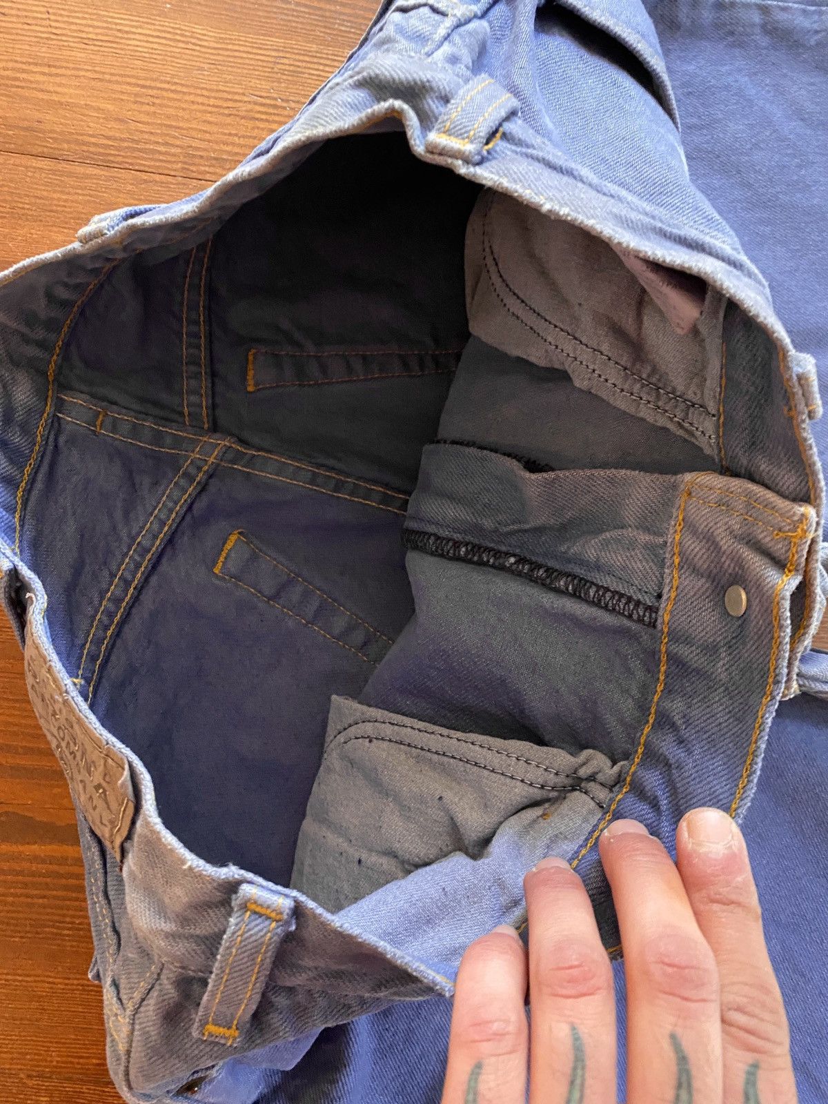 Arizona Jean Co. Vintage 1995 90s Arizona Jean Co Faded Purple Denim 32x33.5 Size US 32 / EU 48 - 10 Thumbnail
