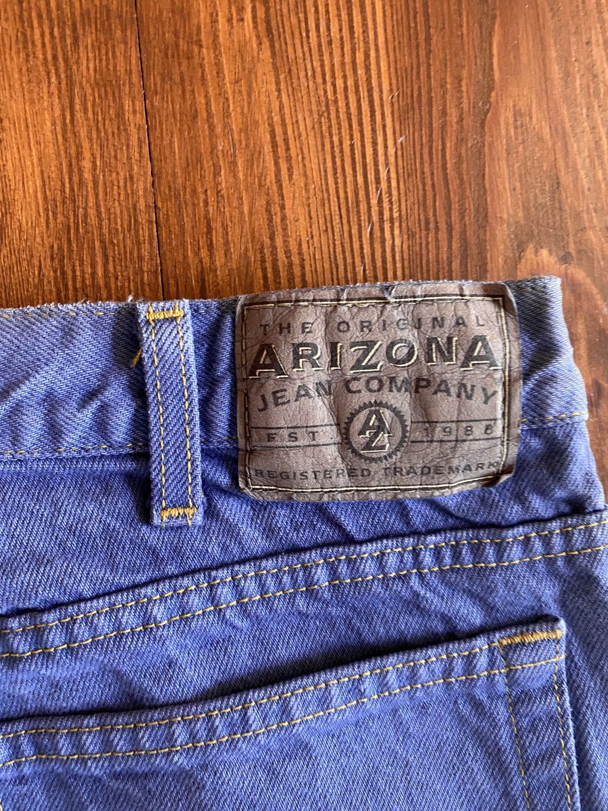Arizona Jean Co. Vintage 1995 90s Arizona Jean Co Faded Purple Denim 32x33.5 Size US 32 / EU 48 - 18 Thumbnail