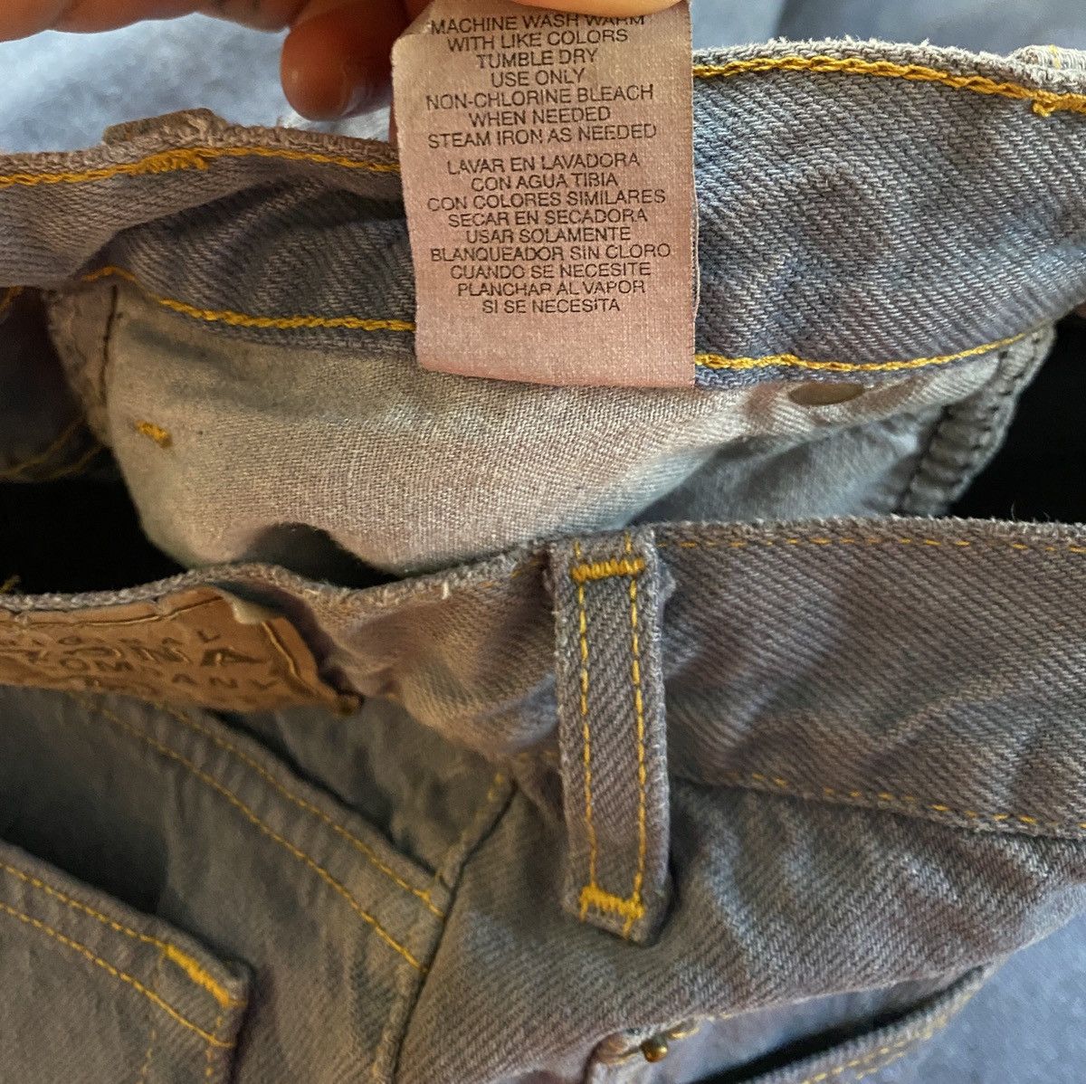 Arizona Jean Co. Vintage 1995 90s Arizona Jean Co Faded Purple Denim 32x33.5 Size US 32 / EU 48 - 12 Thumbnail